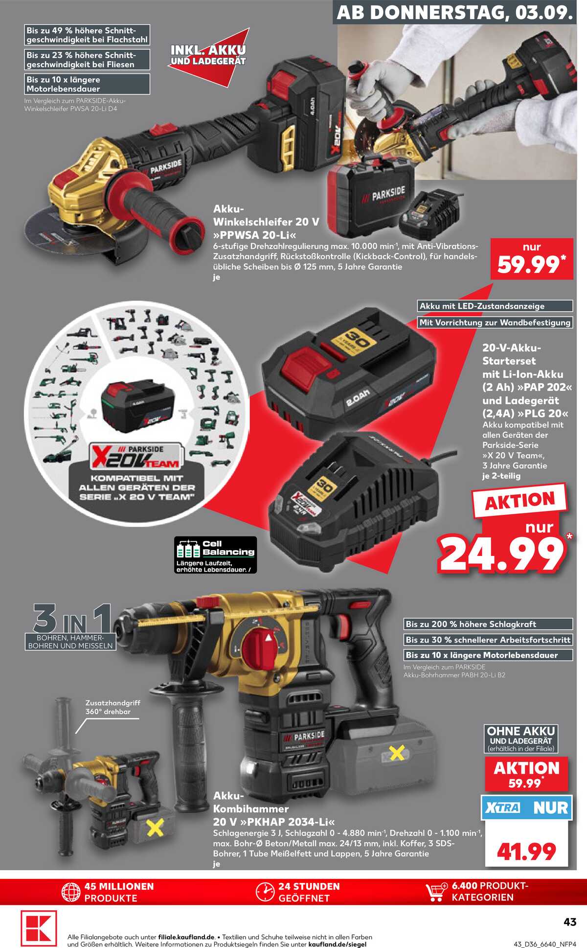 Leták Kaufland Německo 3.9.-9.9.2026 strana 43