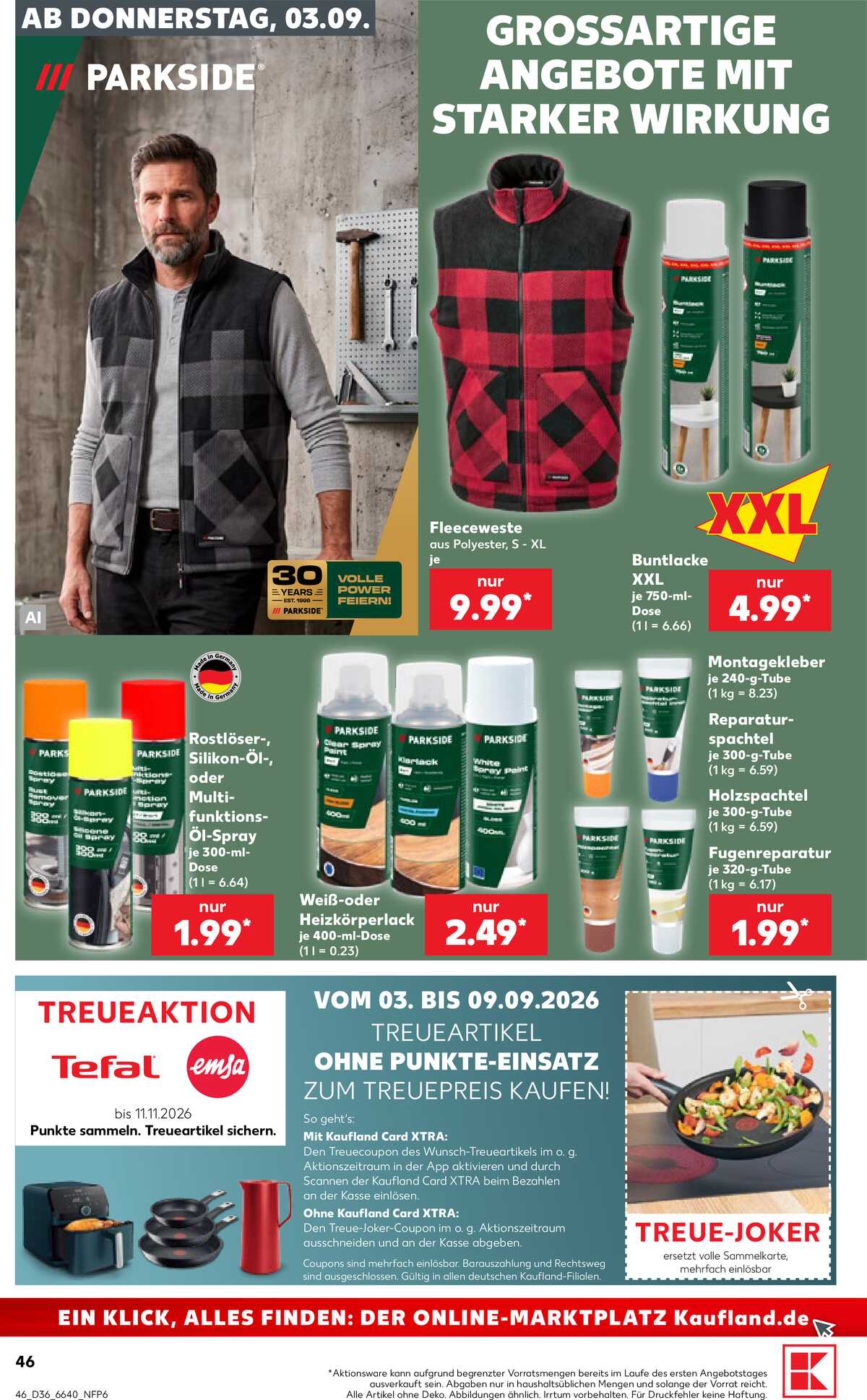 Leták Kaufland Německo 3.9.-9.9.2026 strana 46