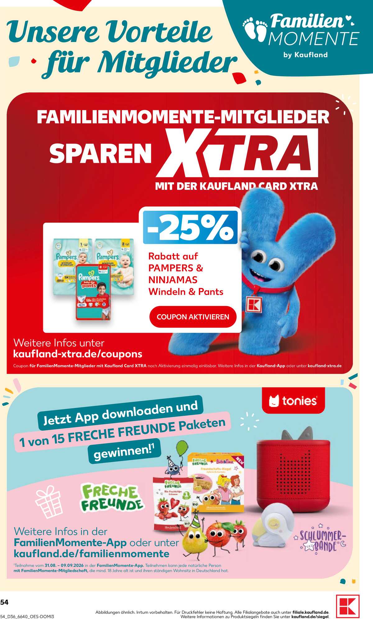 Leták Kaufland Německo 3.9.-9.9.2026 strana 54