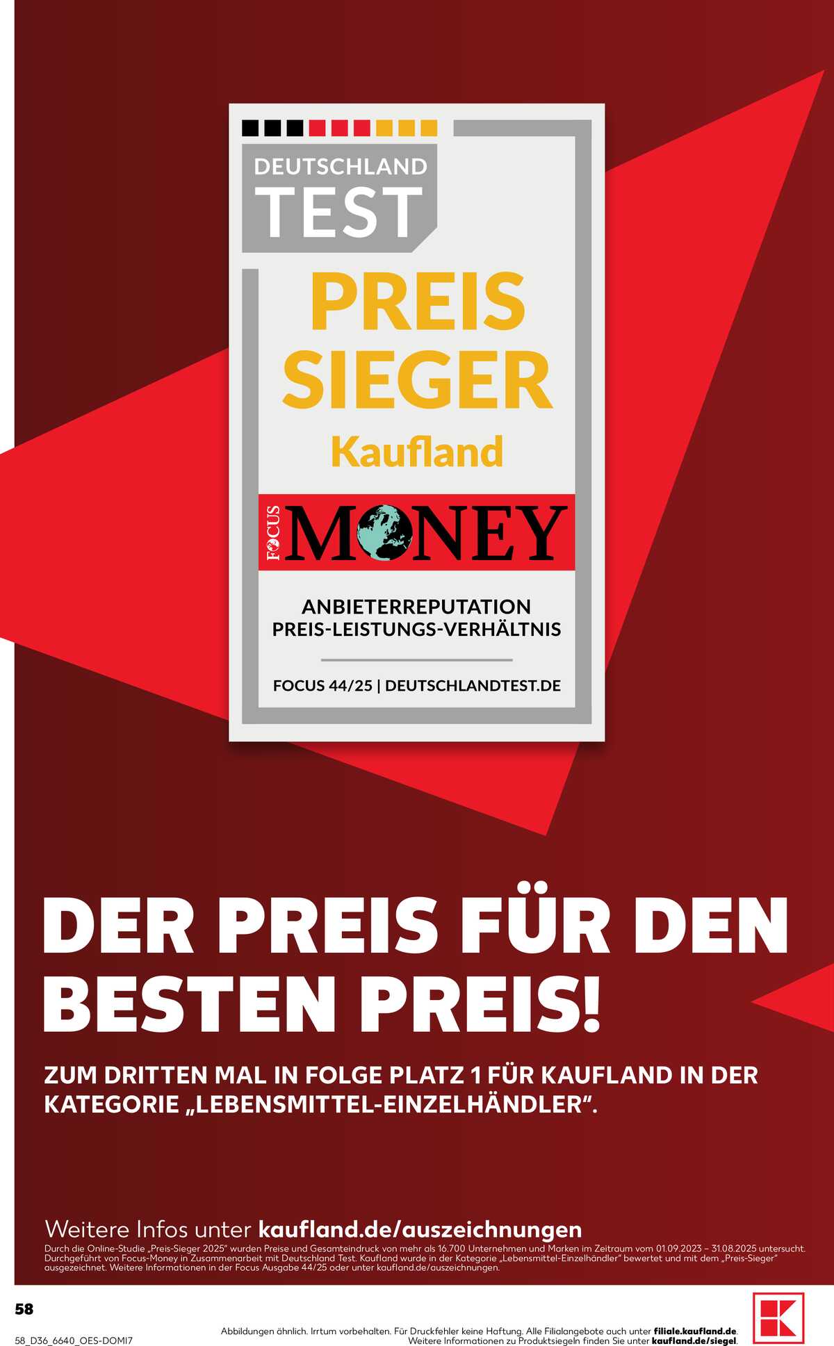 Leták Kaufland Německo 3.9.-9.9.2026 strana 58