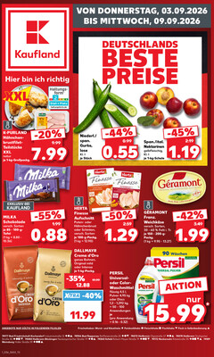 Leták Kaufland Německo 3.9.-9.9.2026