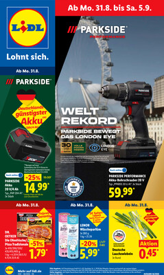 Leták Lidl Německo 31.8.-5.9.2026