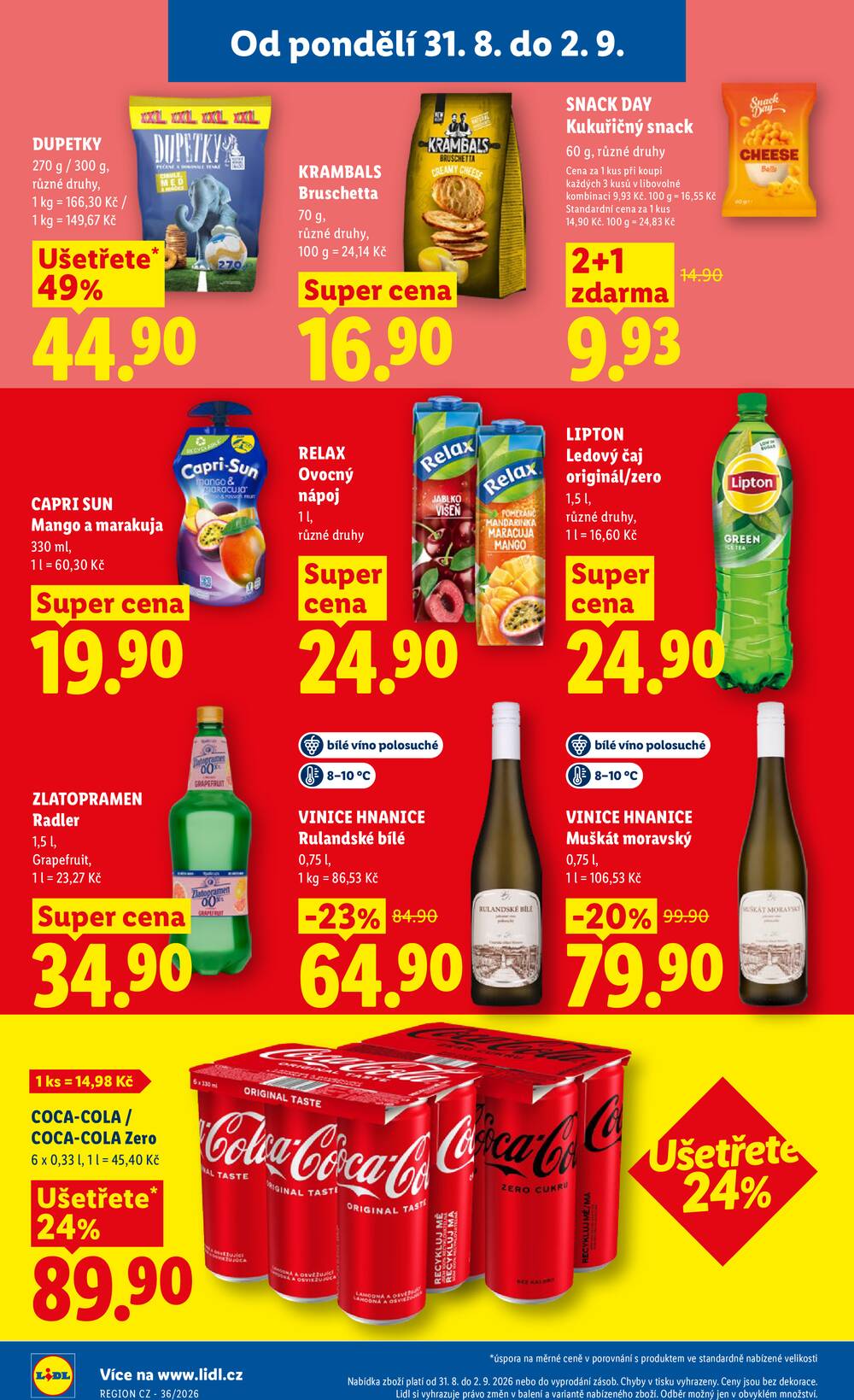 Lidl od 31.8. do 2.9.2026