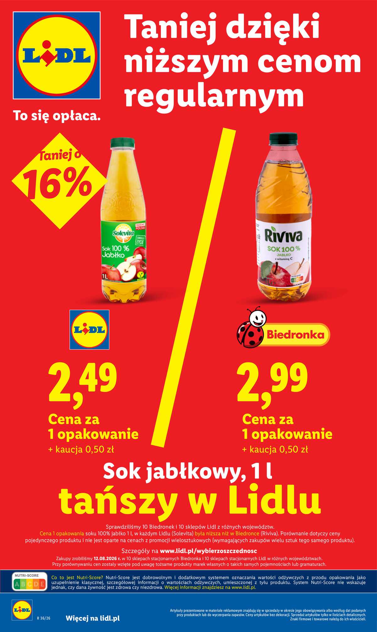 Leták Lidl Polsko 31.8.-2.9.2026 - Leták platí od 31. srpna do 2. září strana 10