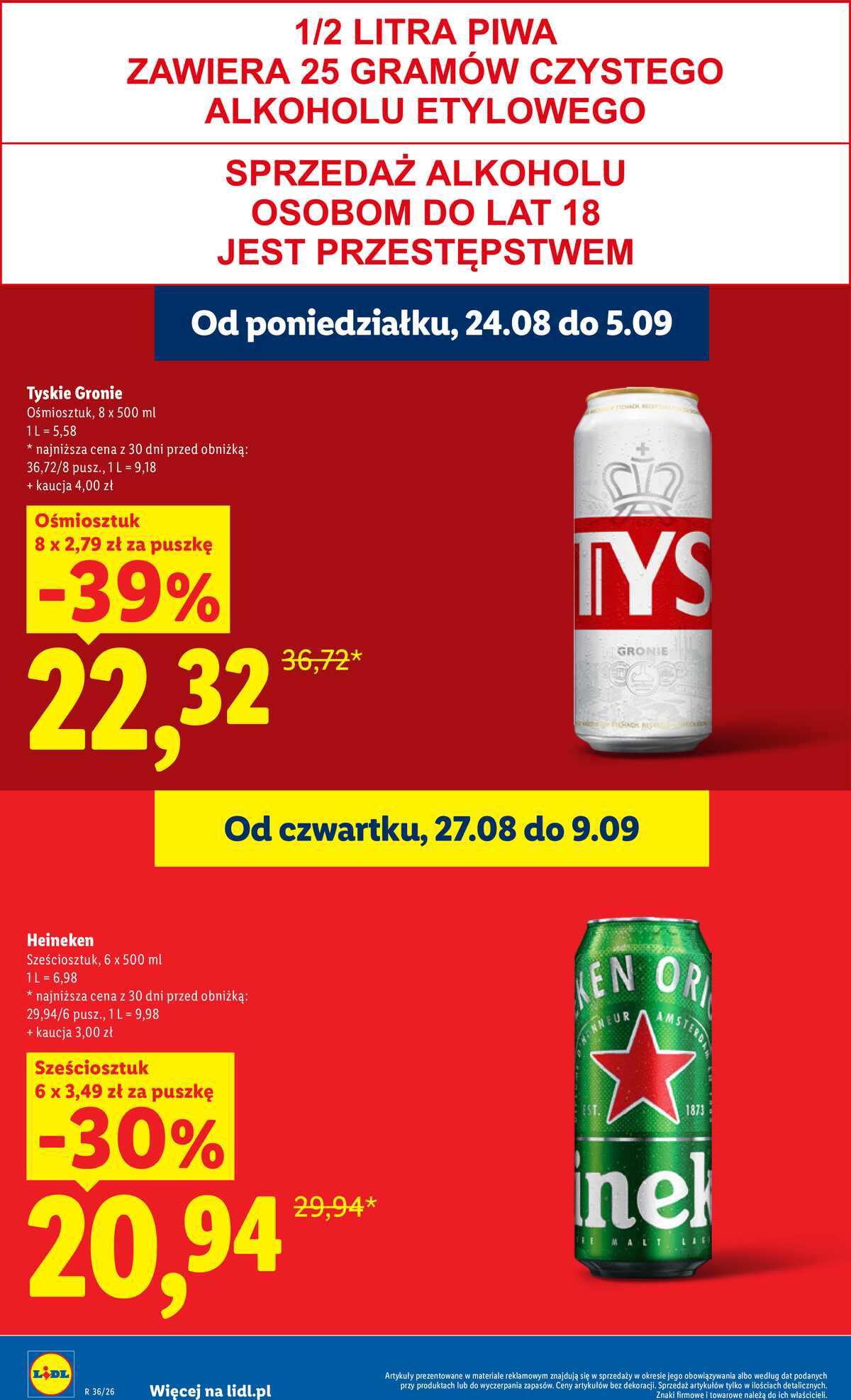 Leták Lidl Polsko 31.8.-2.9.2026 - Leták platí od 31. srpna do 2. září strana 22