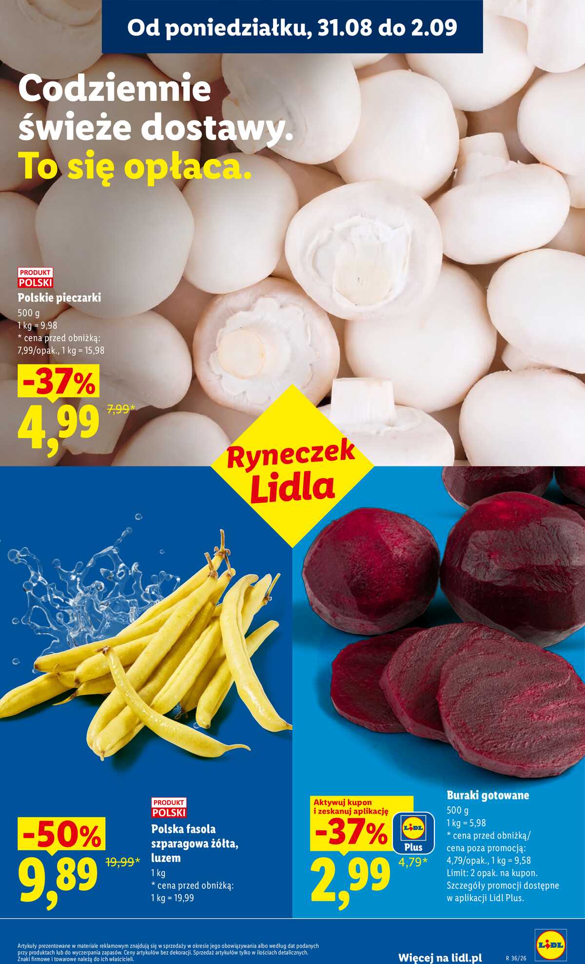 Leták Lidl Polsko 31.8.-2.9.2026 - Leták platí od 31. srpna do 2. září strana 35