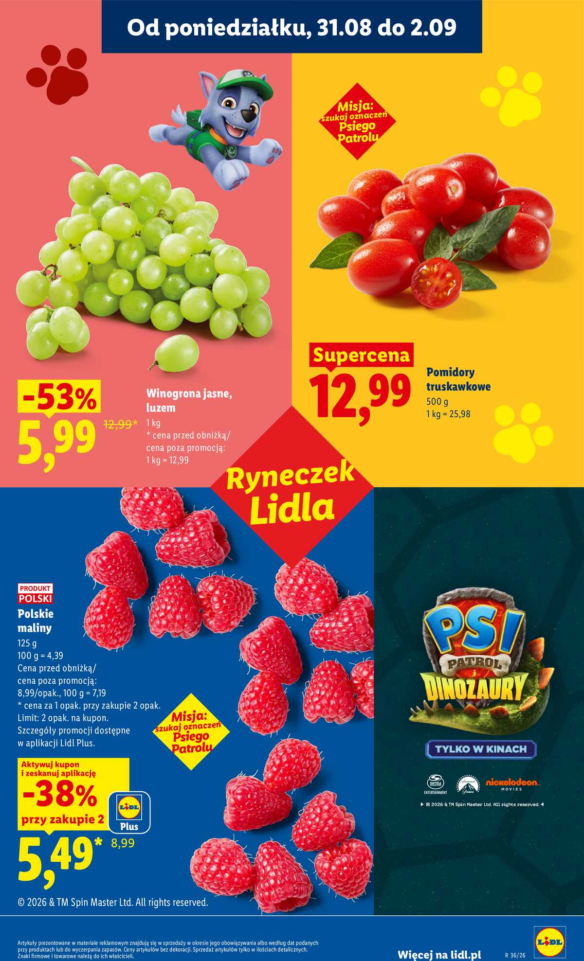 Leták Lidl Polsko 31.8.-2.9.2026 - Leták platí od 31. srpna do 2. září strana 39