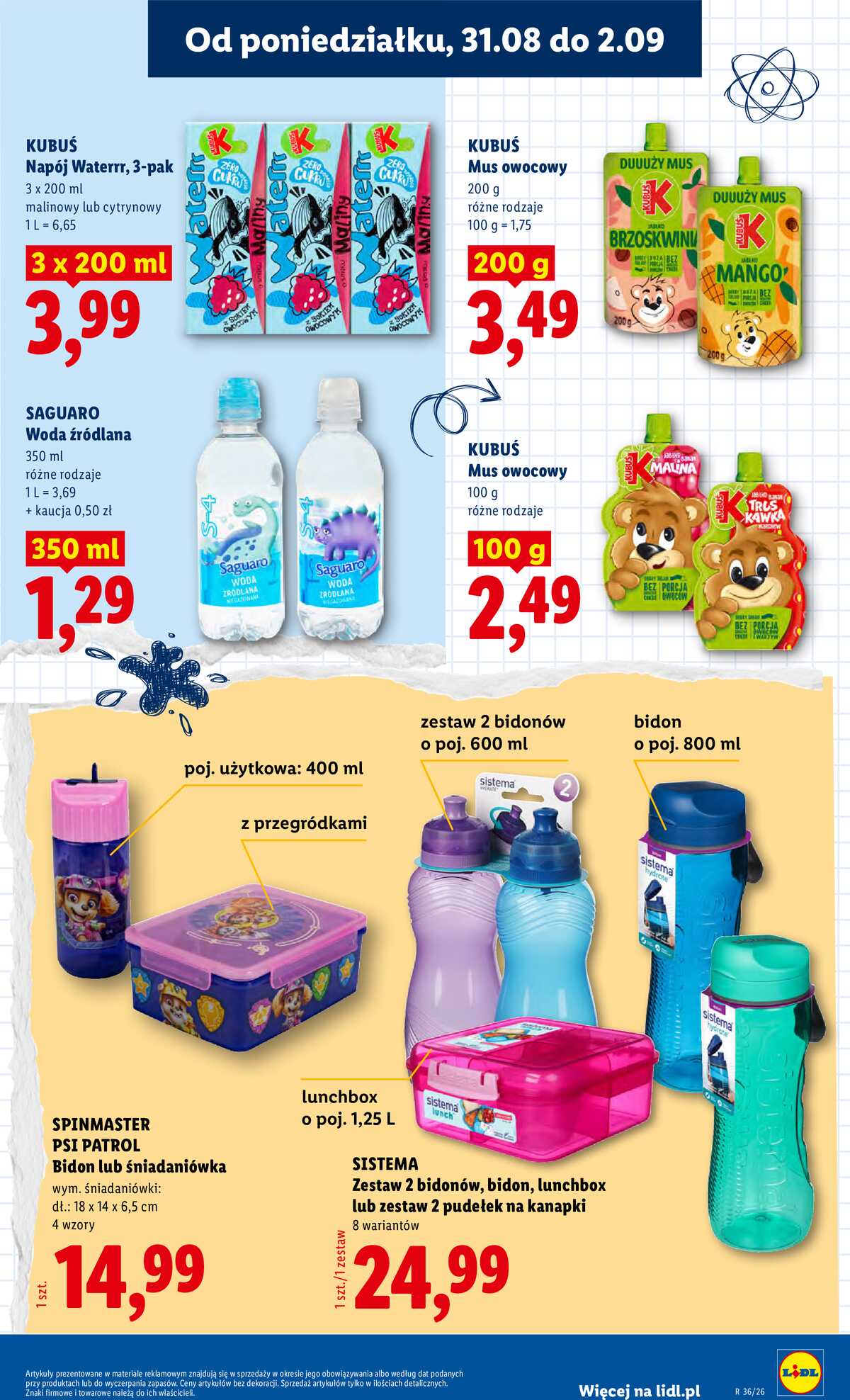 Leták Lidl Polsko 31.8.-2.9.2026 - Leták platí od 31. srpna do 2. září strana 43