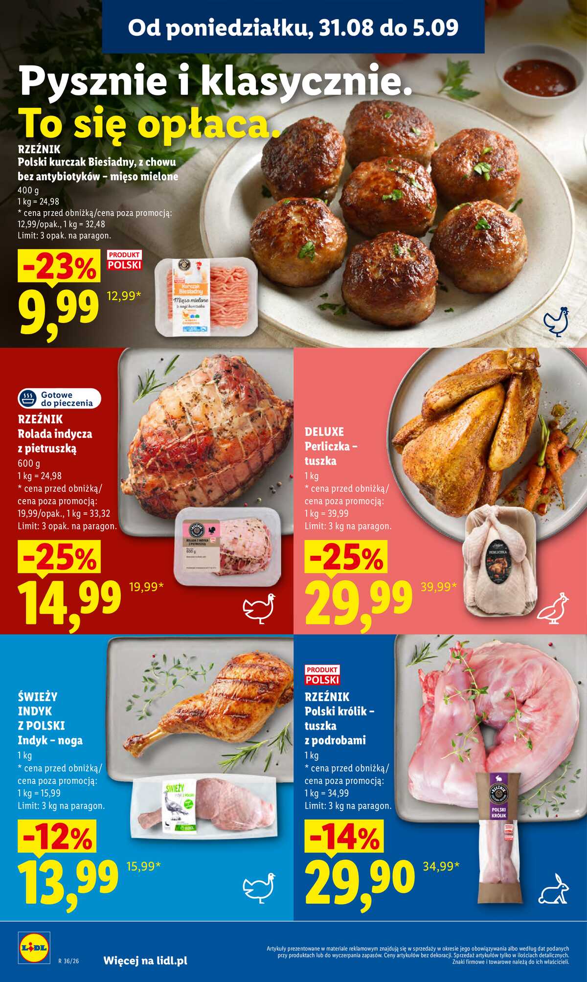 Leták Lidl Polsko 31.8.-2.9.2026 - Leták platí od 31. srpna do 2. září strana 50