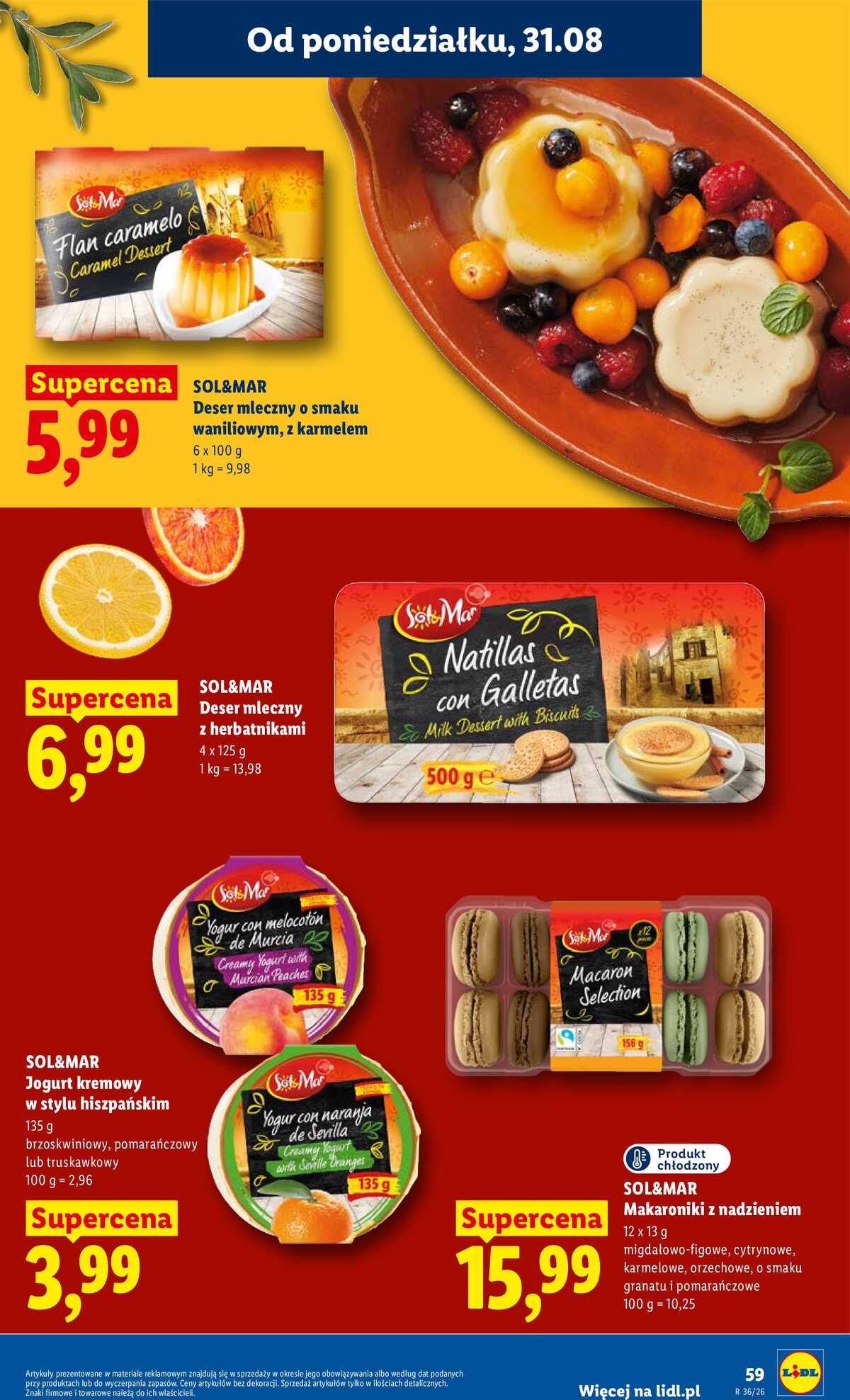Leták Lidl Polsko 31.8.-2.9.2026 - Leták platí od 31. srpna do 2. září strana 59