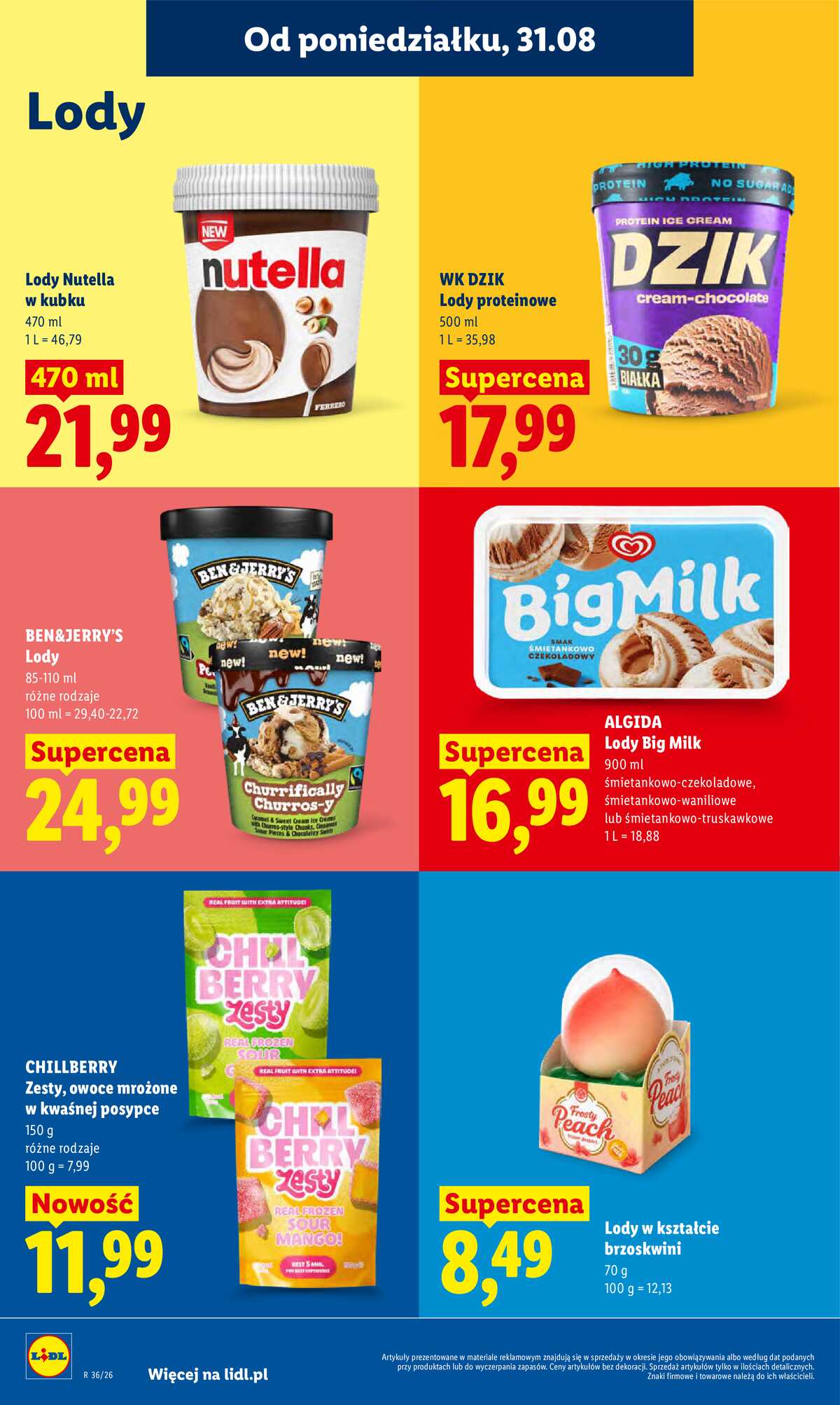 Leták Lidl Polsko 31.8.-2.9.2026 - Leták platí od 31. srpna do 2. září strana 62