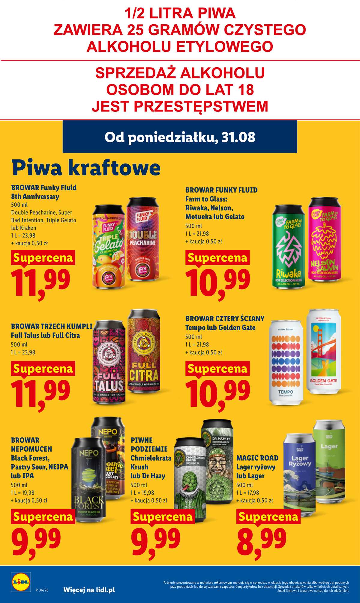 Leták Lidl Polsko 31.8.-2.9.2026 - Leták platí od 31. srpna do 2. září strana 68
