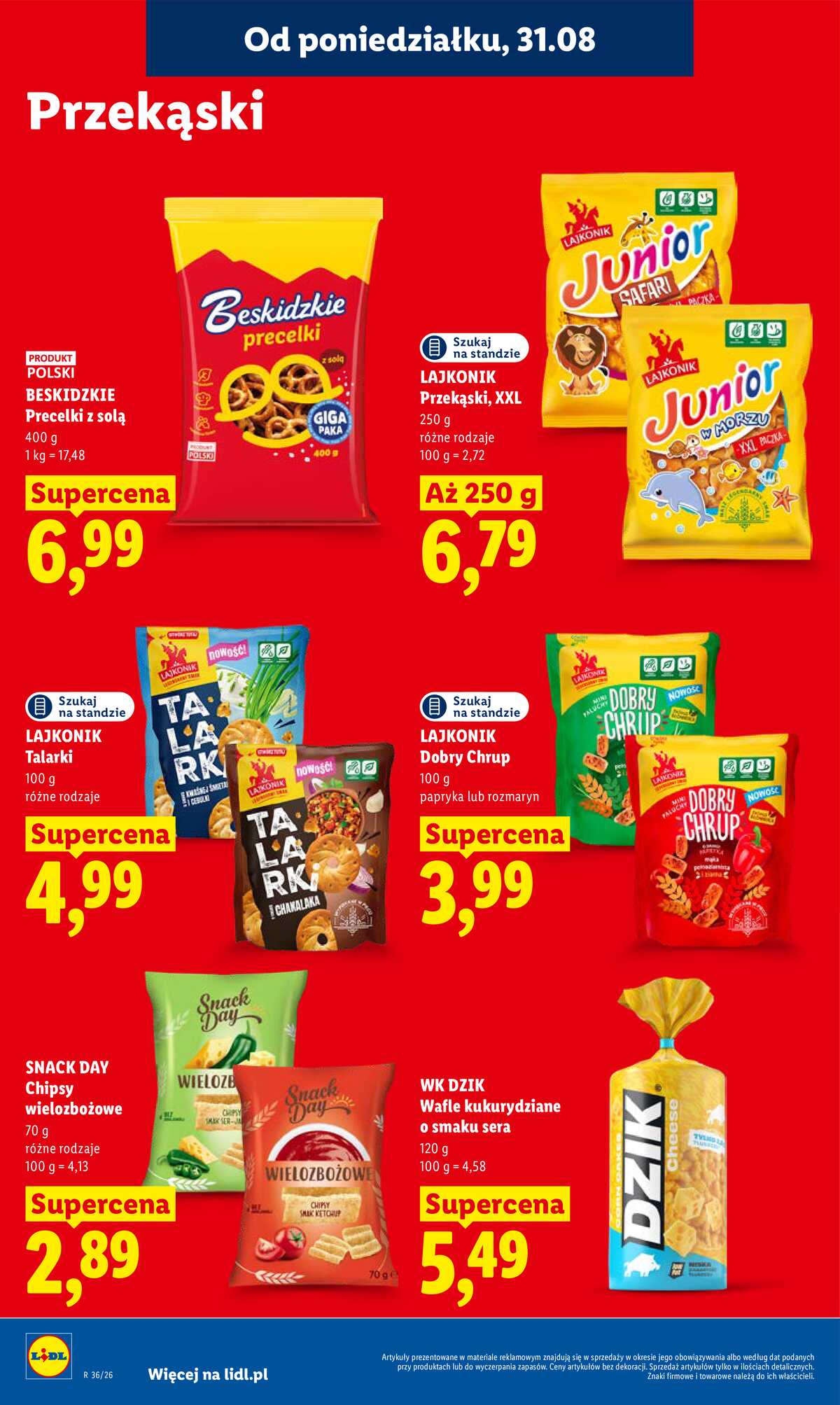 Leták Lidl Polsko 31.8.-2.9.2026 - Leták platí od 31. srpna do 2. září strana 72