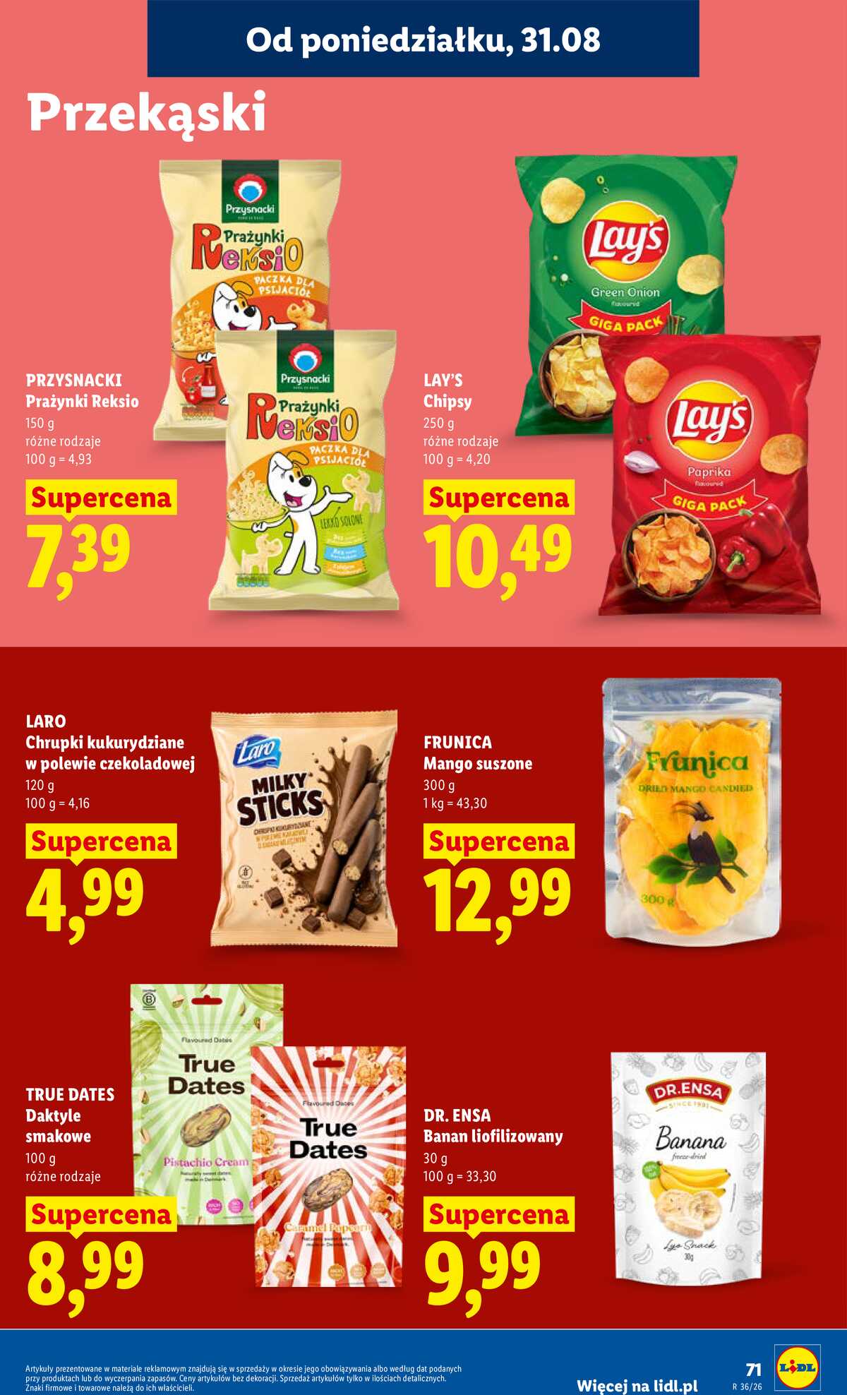 Leták Lidl Polsko 31.8.-2.9.2026 - Leták platí od 31. srpna do 2. září strana 73