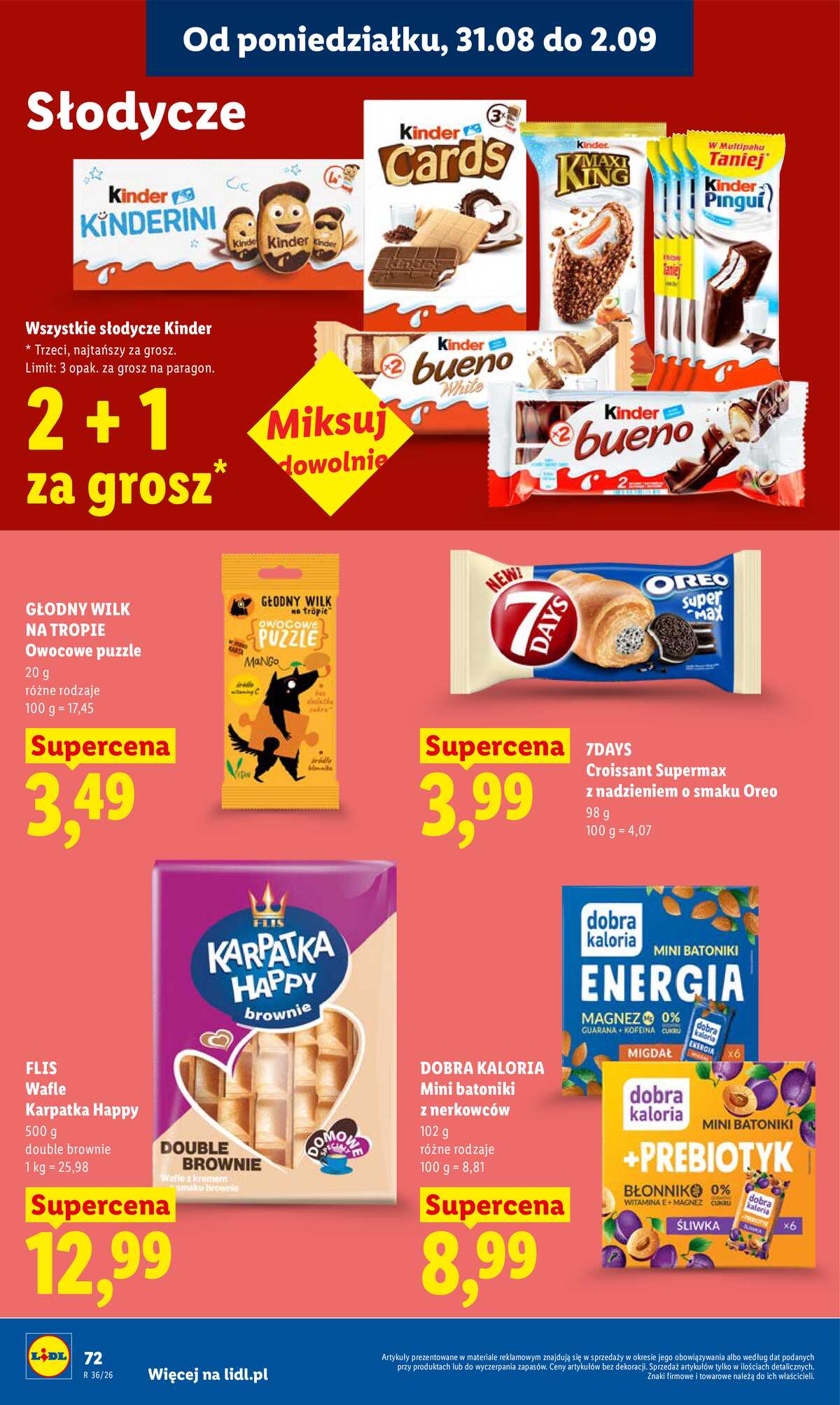 Leták Lidl Polsko 31.8.-2.9.2026 - Leták platí od 31. srpna do 2. září strana 74