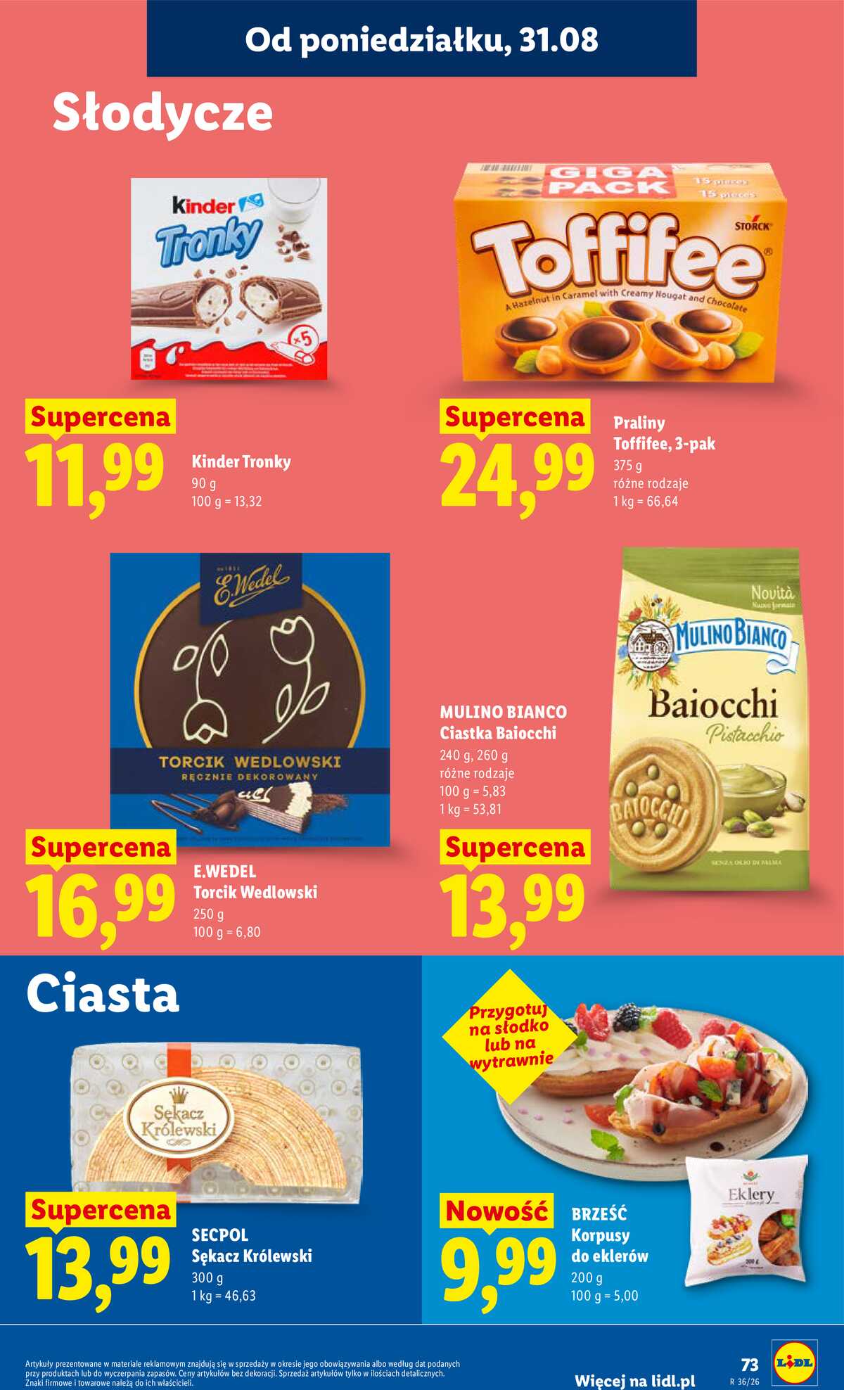 Leták Lidl Polsko 31.8.-2.9.2026 - Leták platí od 31. srpna do 2. září strana 75