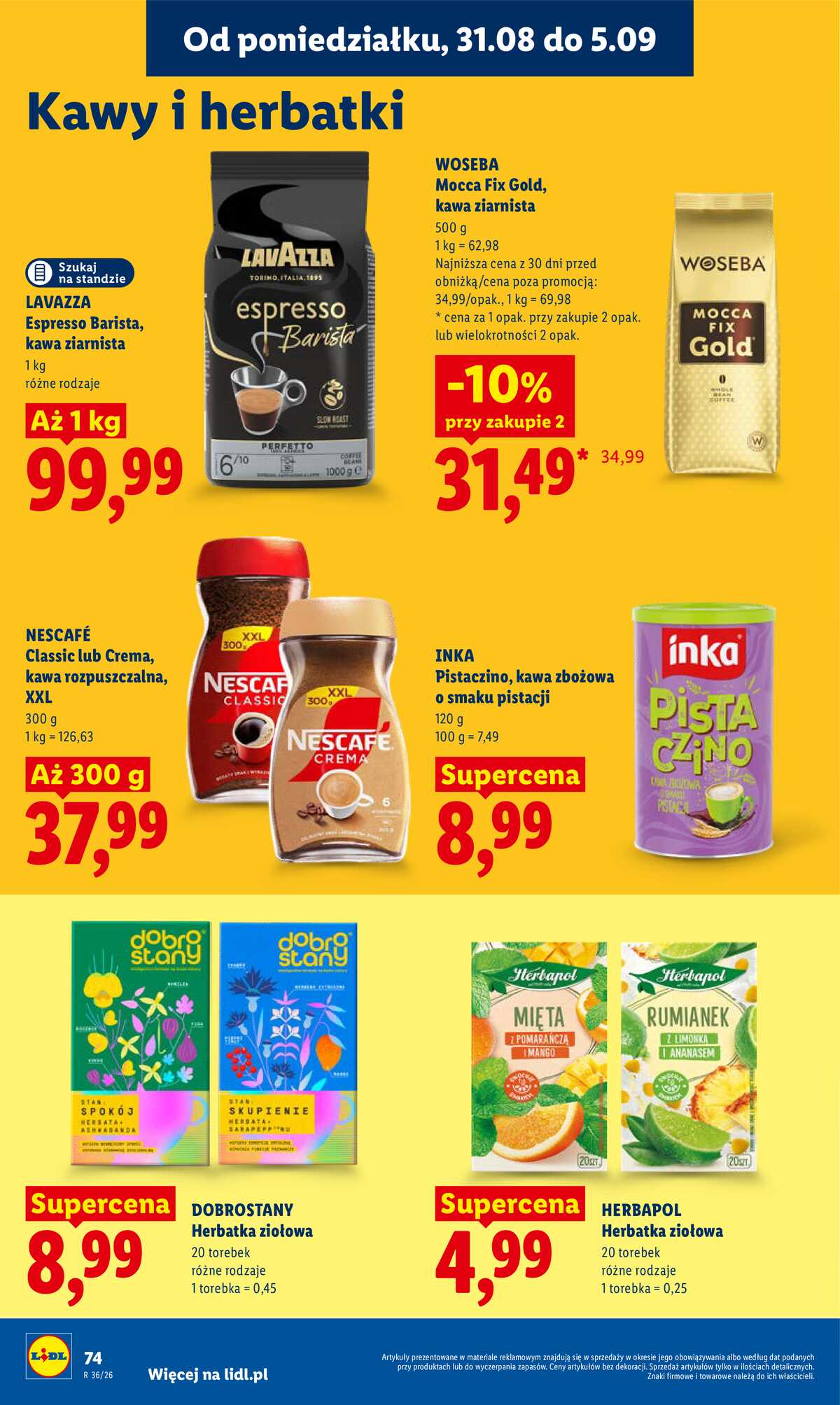 Leták Lidl Polsko 31.8.-2.9.2026 - Leták platí od 31. srpna do 2. září strana 76