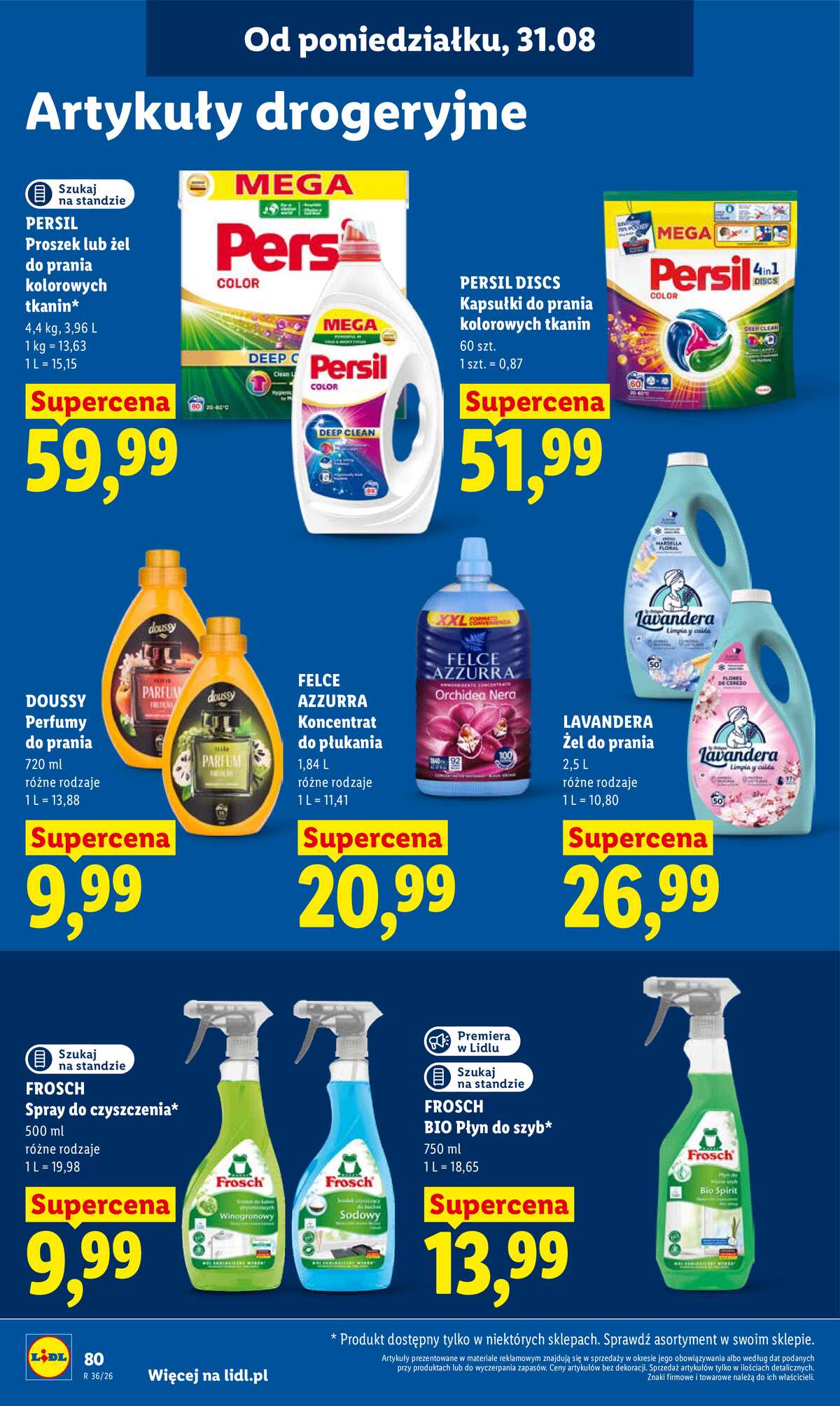 Leták Lidl Polsko 31.8.-2.9.2026 - Leták platí od 31. srpna do 2. září strana 82