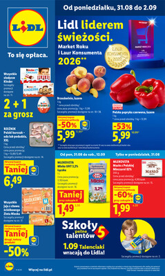 Leták Lidl Polsko 31.8.-2.9.2026 - Leták platí od 31. srpna do 2. září