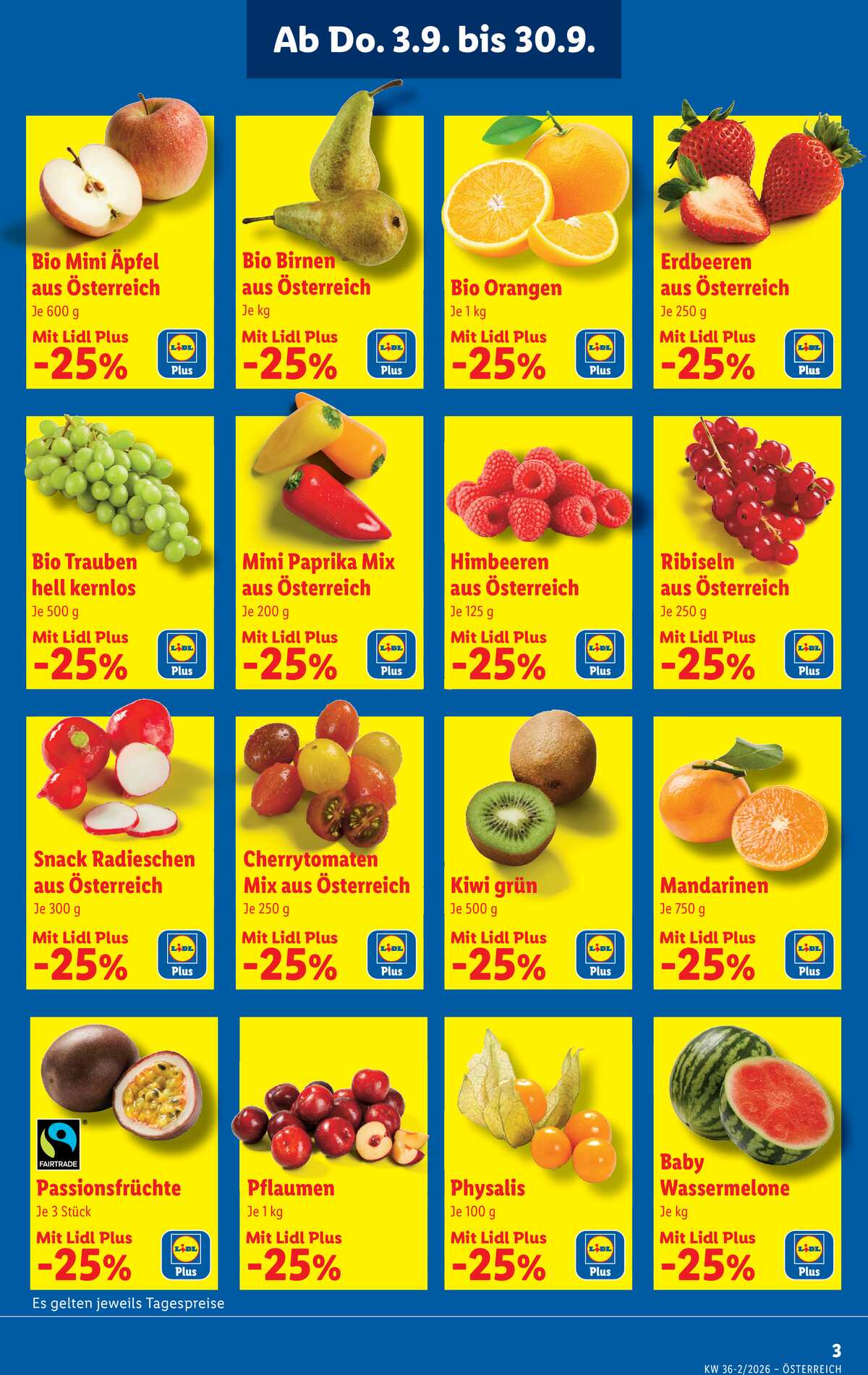 Leták Lidl Rakousko 3.9.-9.9.2026 strana 3