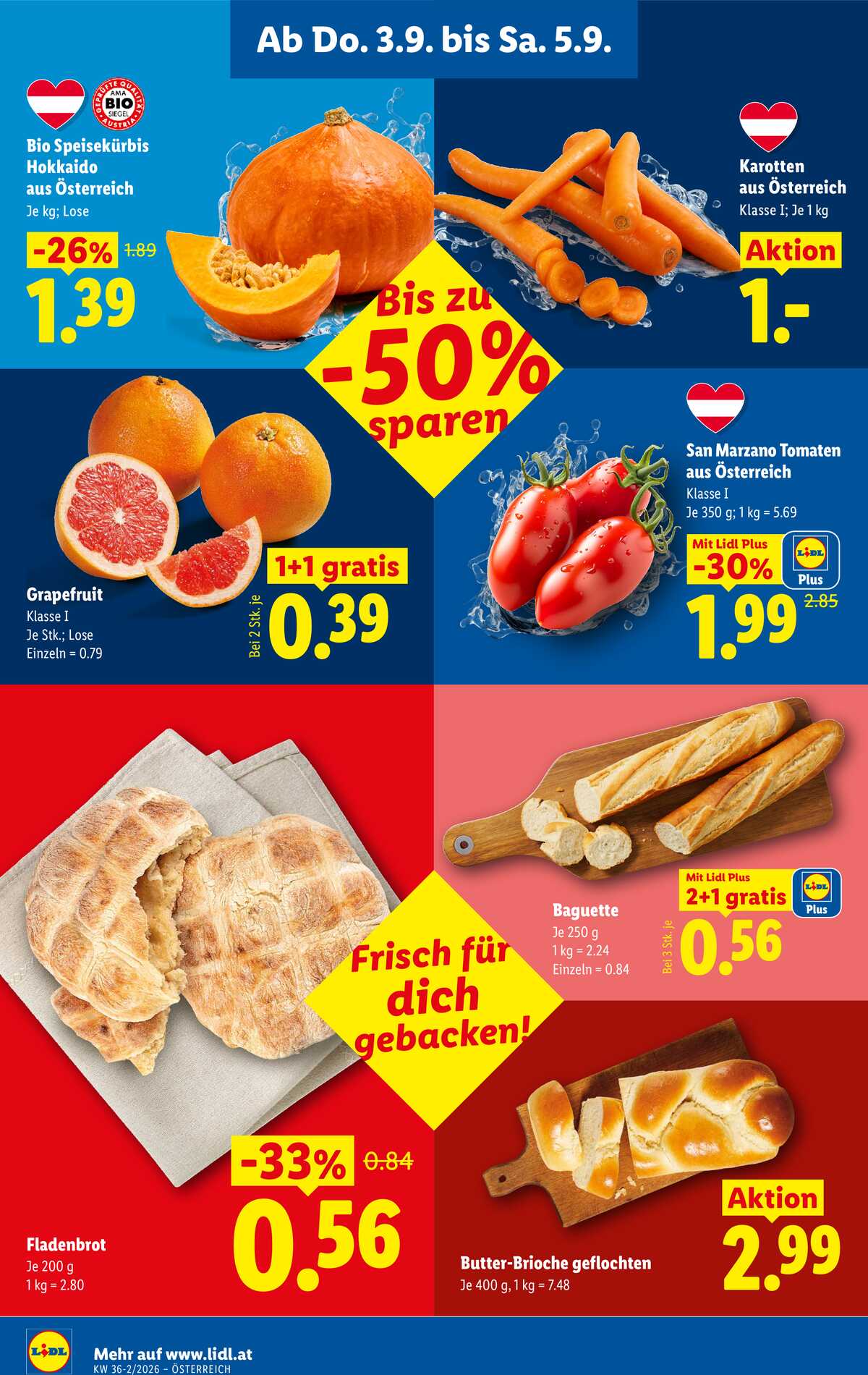 Leták Lidl Rakousko 3.9.-9.9.2026 strana 6