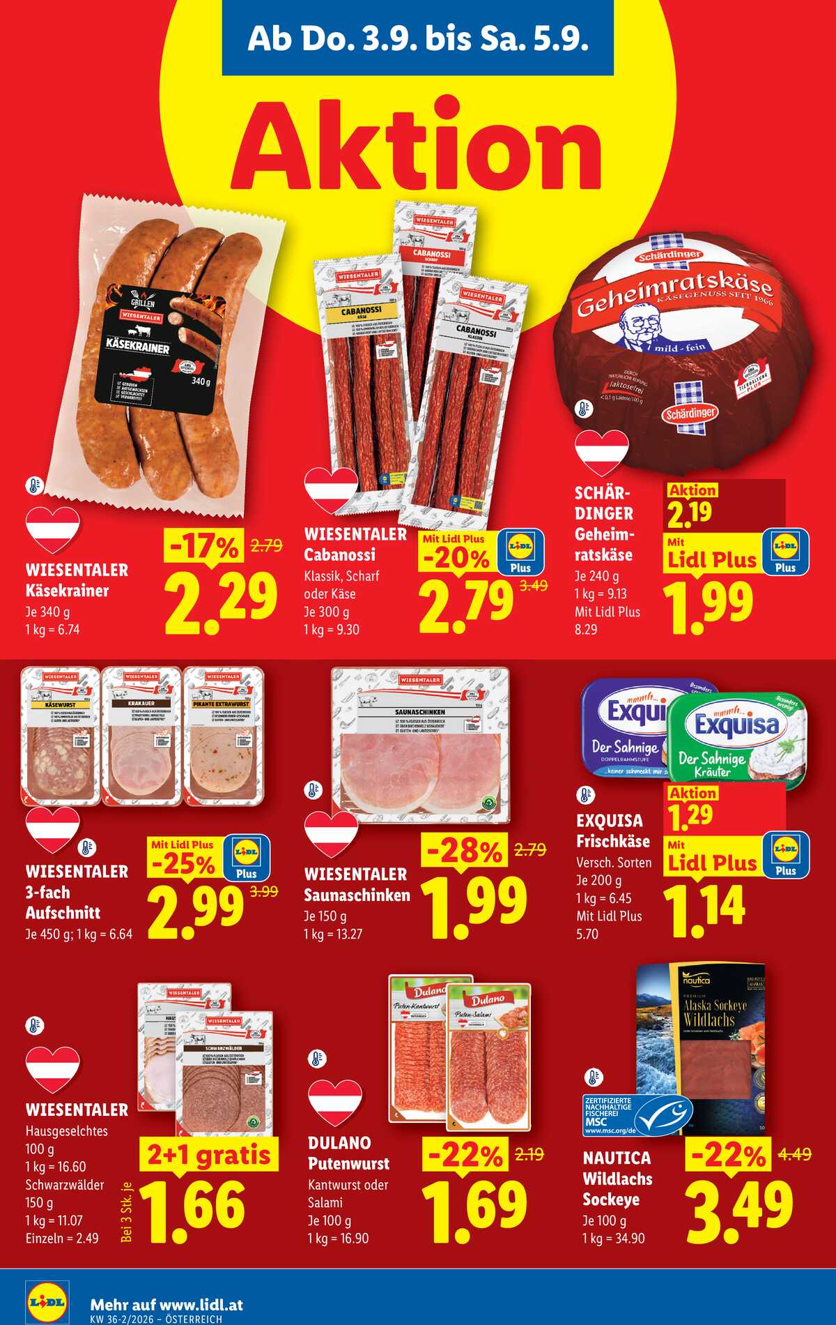 Leták Lidl Rakousko 3.9.-9.9.2026 strana 10
