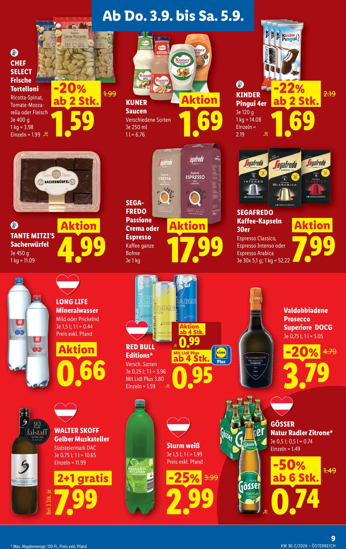 Leták Lidl Rakousko 3.9.-9.9.2026 strana 11