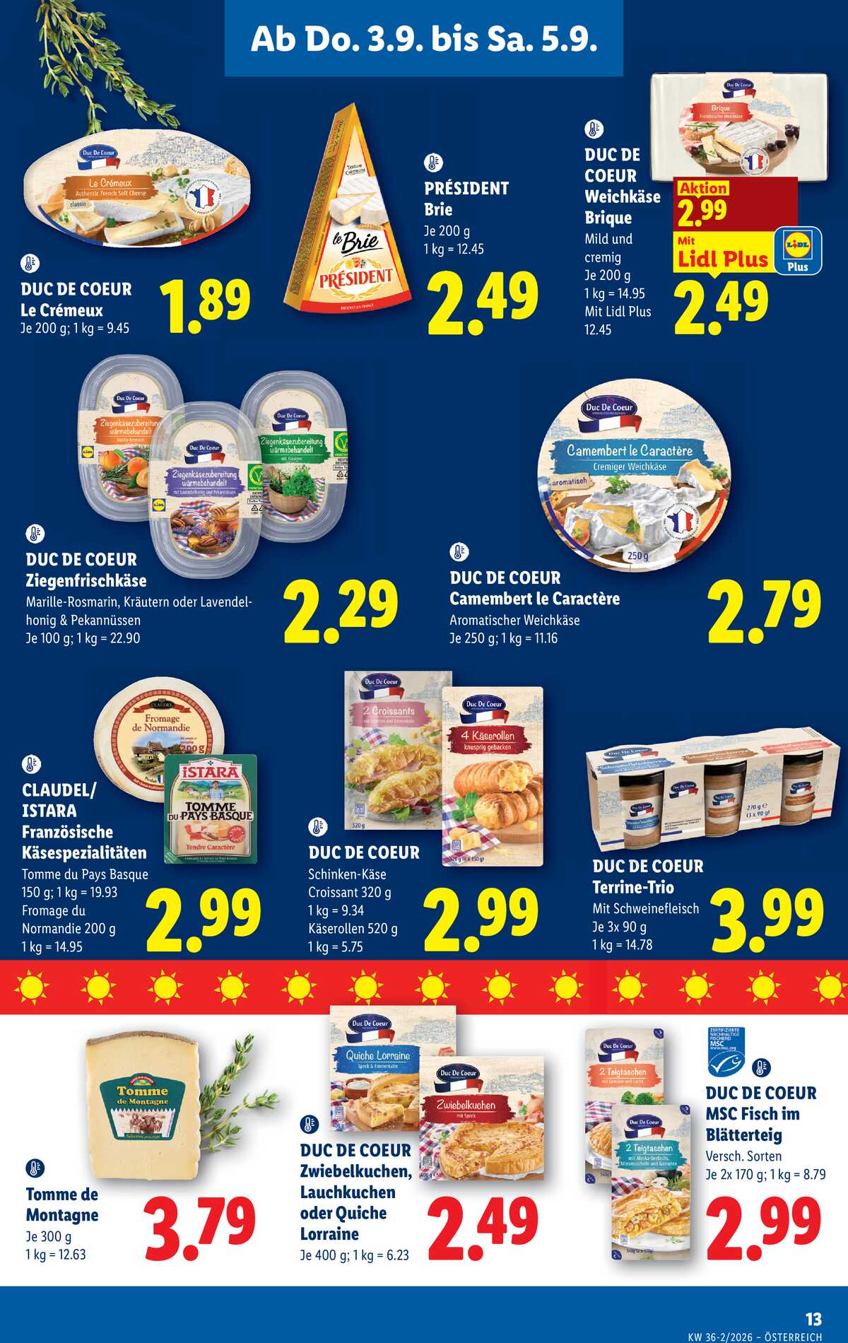 Leták Lidl Rakousko 3.9.-9.9.2026 strana 15