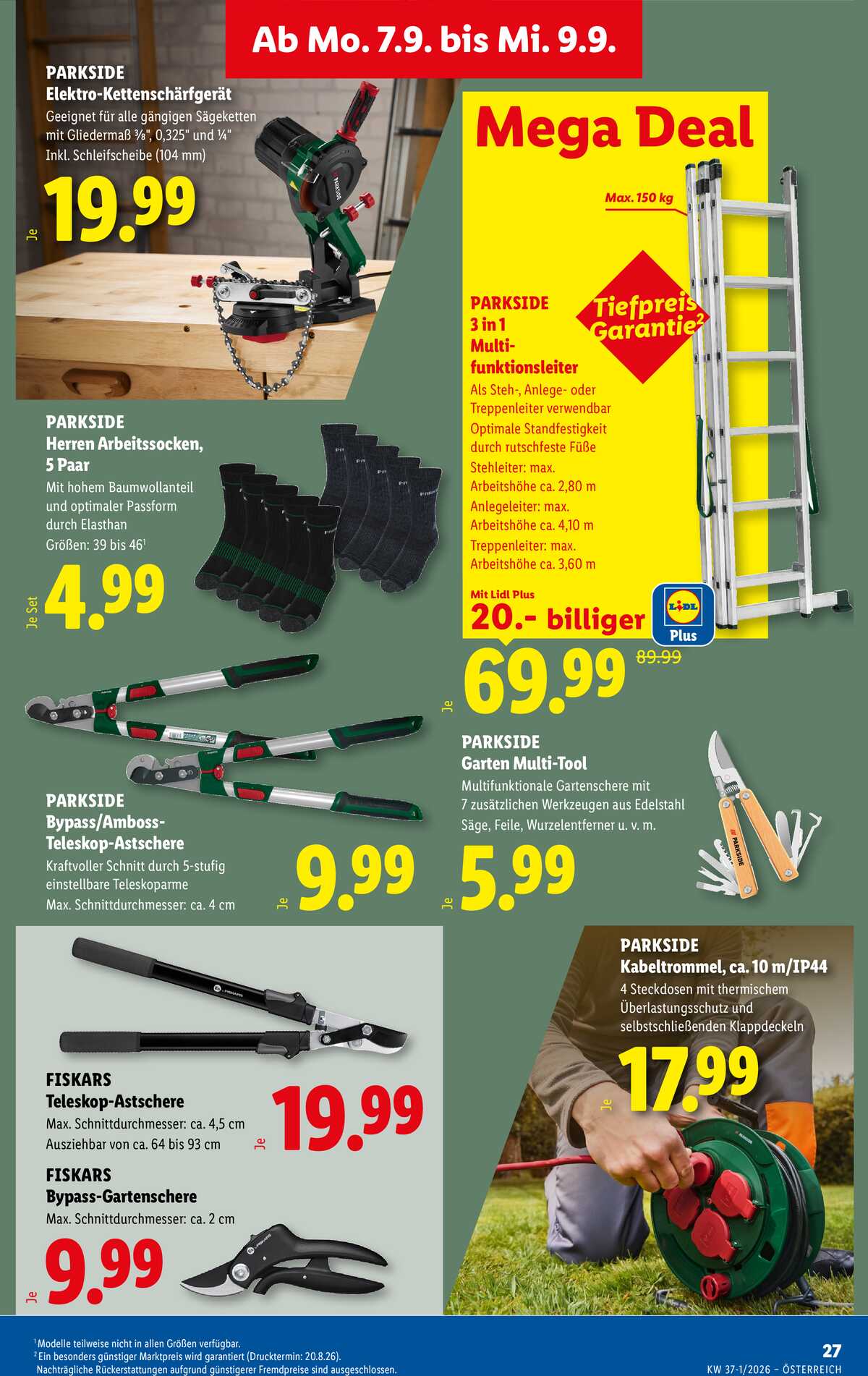 Leták Lidl Rakousko 3.9.-9.9.2026 strana 34