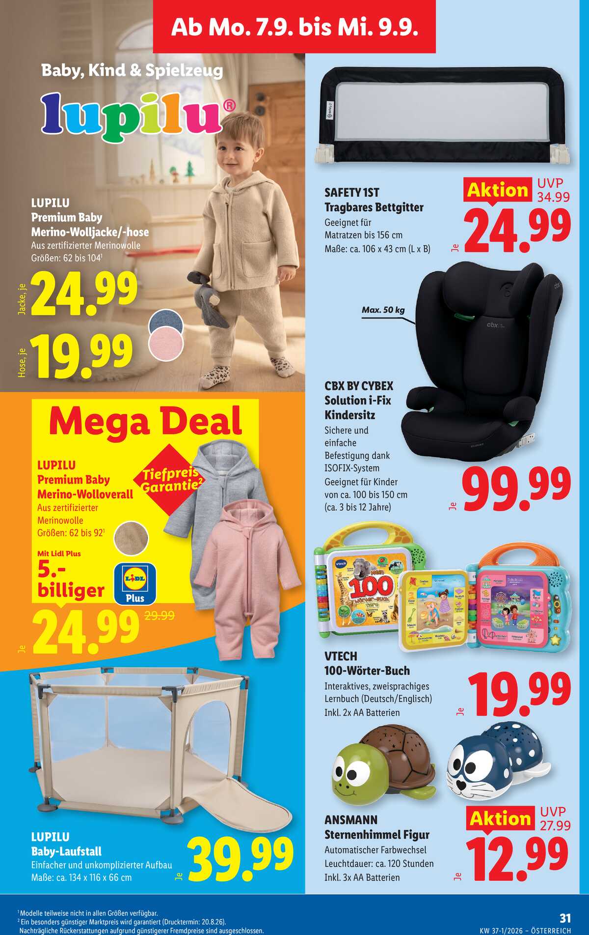 Leták Lidl Rakousko 3.9.-9.9.2026 strana 38