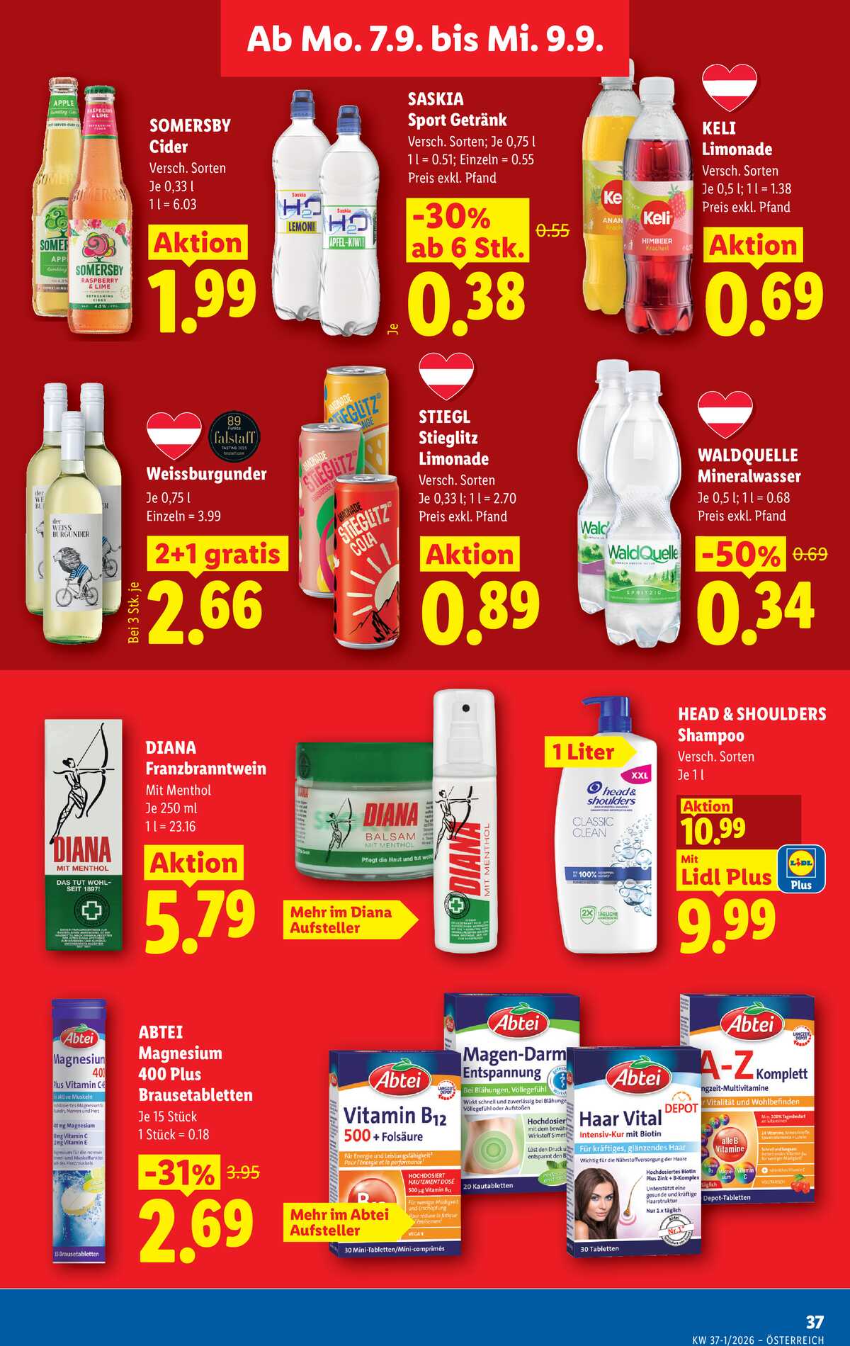 Leták Lidl Rakousko 3.9.-9.9.2026 strana 46