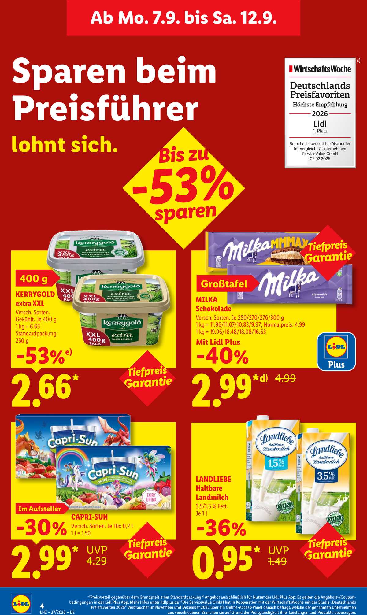 Leták Lidl Německo 7.9.-12.9.2026 strana 14