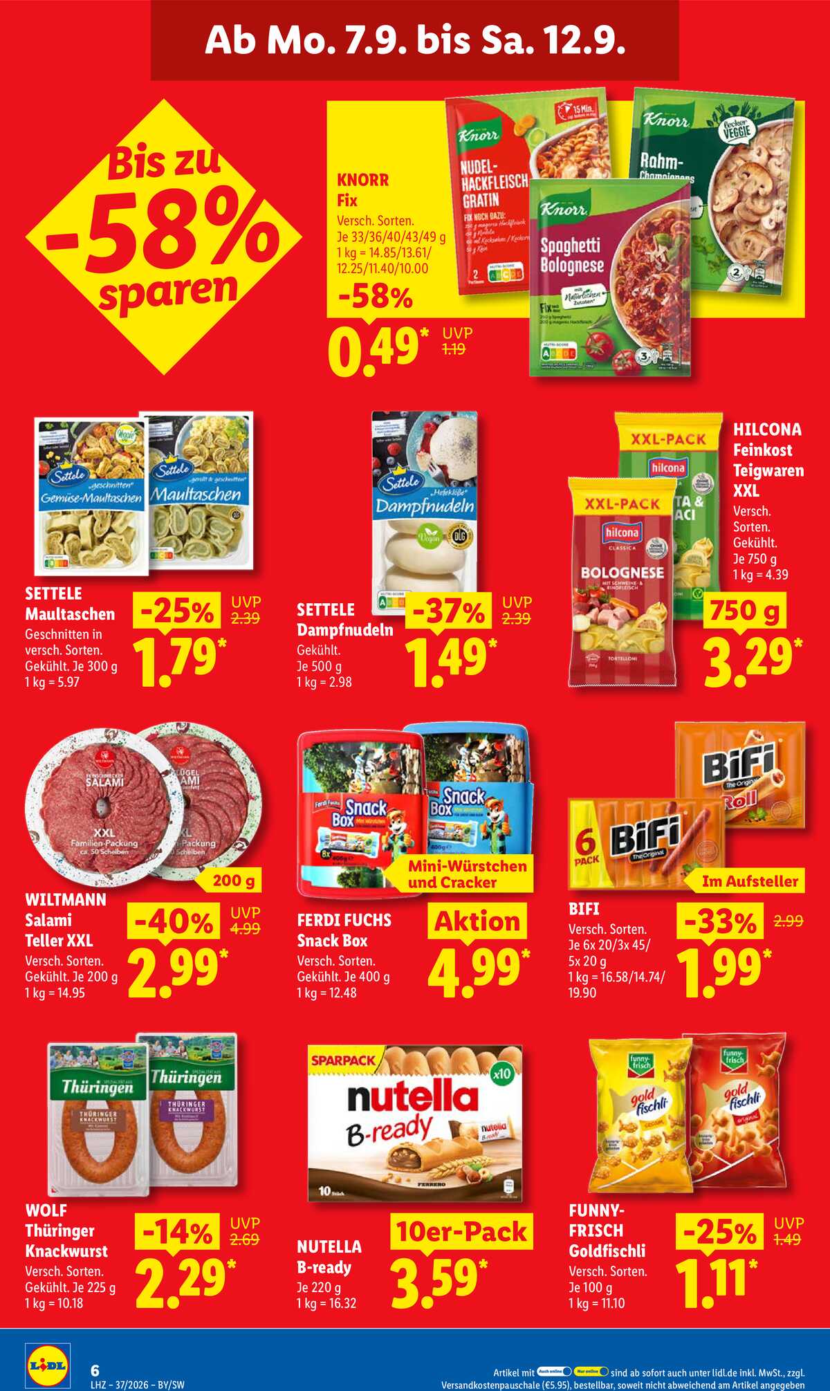 Leták Lidl Německo 7.9.-12.9.2026 strana 16