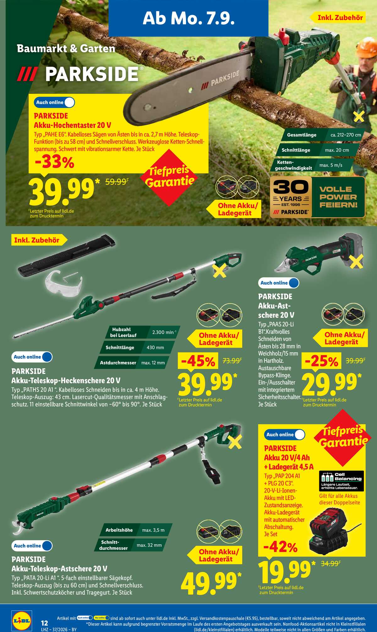 Leták Lidl Německo 7.9.-12.9.2026 strana 30