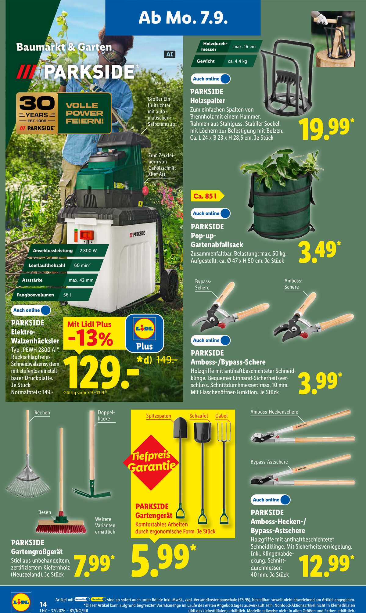 Leták Lidl Německo 7.9.-12.9.2026 strana 32