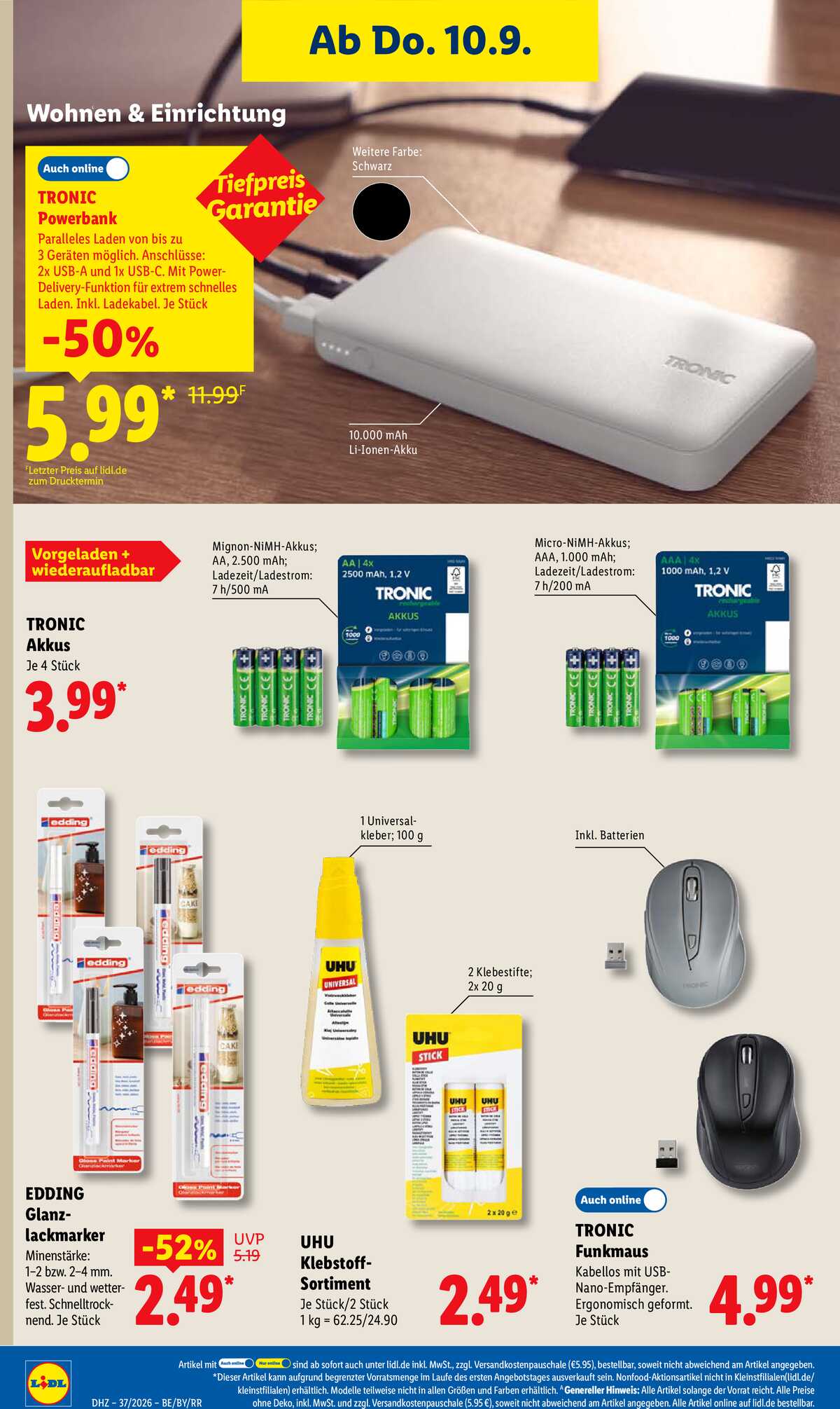 Leták Lidl Německo 7.9.-12.9.2026 strana 50