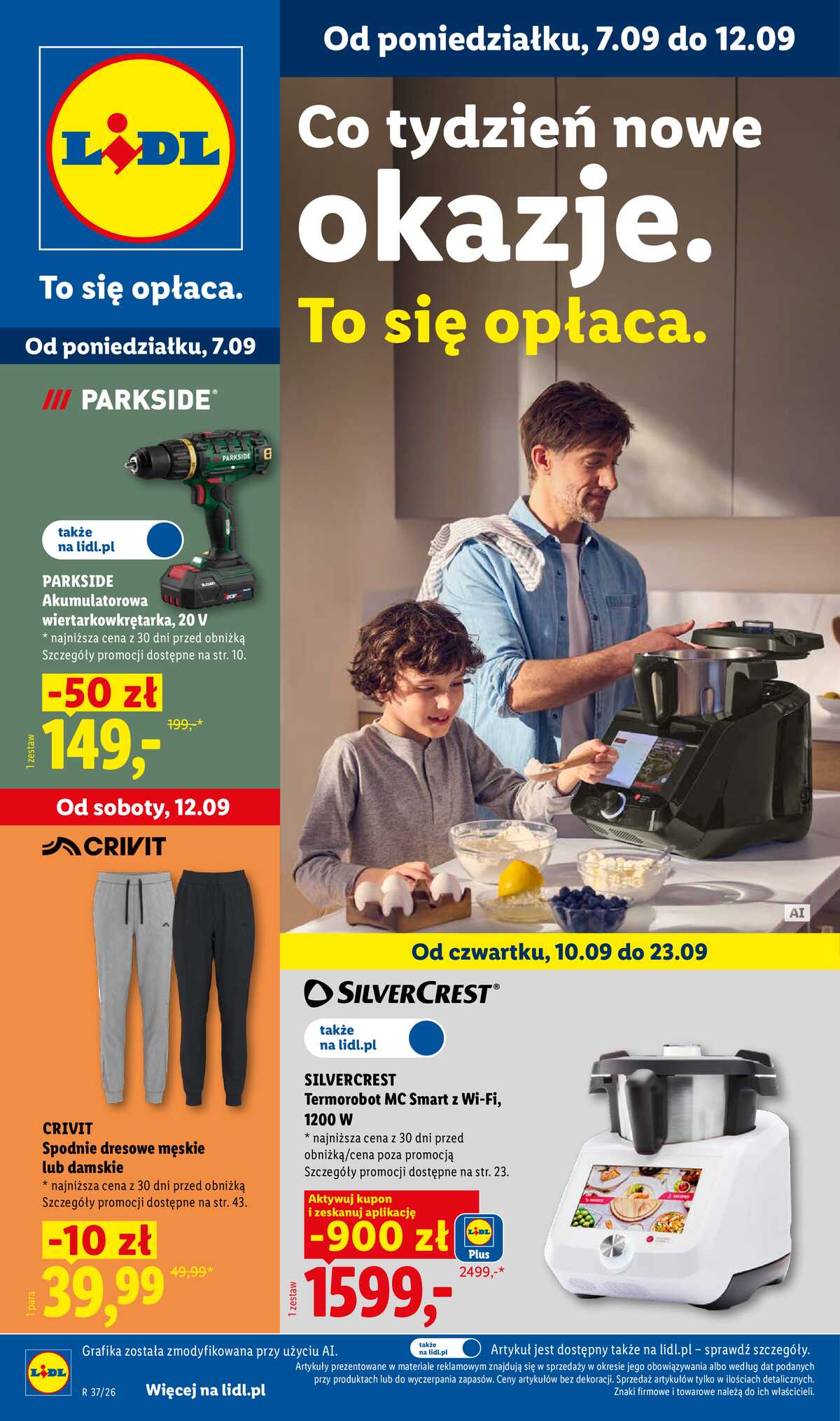 Leták Lidl Polsko 7.9.-12.9.2026 - Leták platí od 7. září do 12. září. strana 1