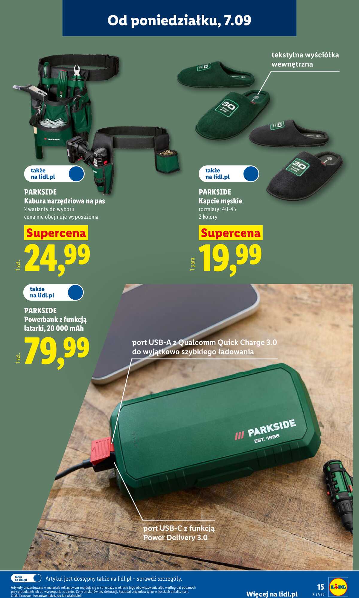 Leták Lidl Polsko 7.9.-12.9.2026 - Leták platí od 7. září do 12. září. strana 19