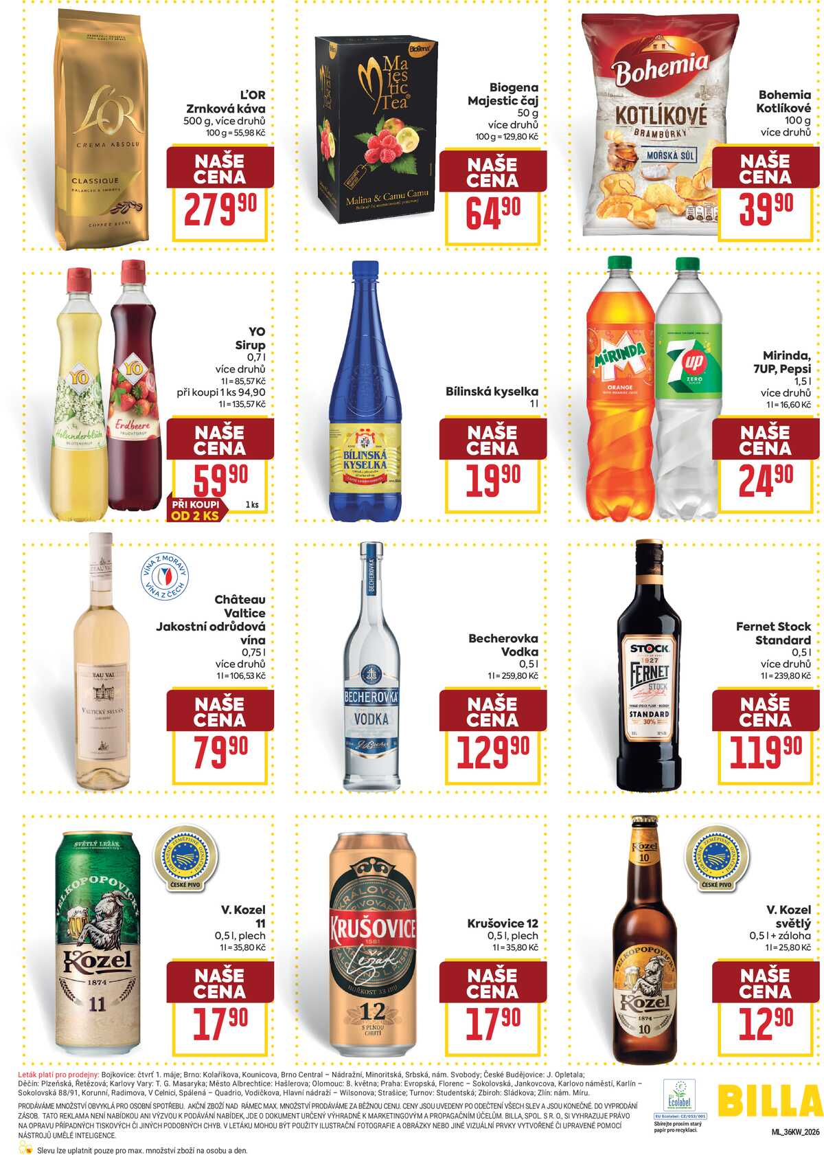 BILLA malý leták od 2.9. do 8.9.2026 strana 6