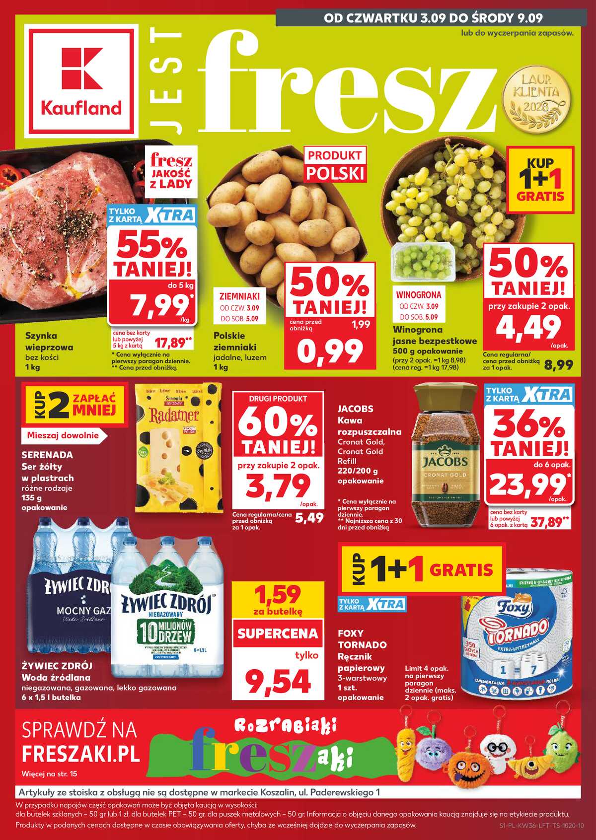 Leták Kaufland Polsko 3.9.-9.9.2026 - Týdenní zpravodaj strana 1