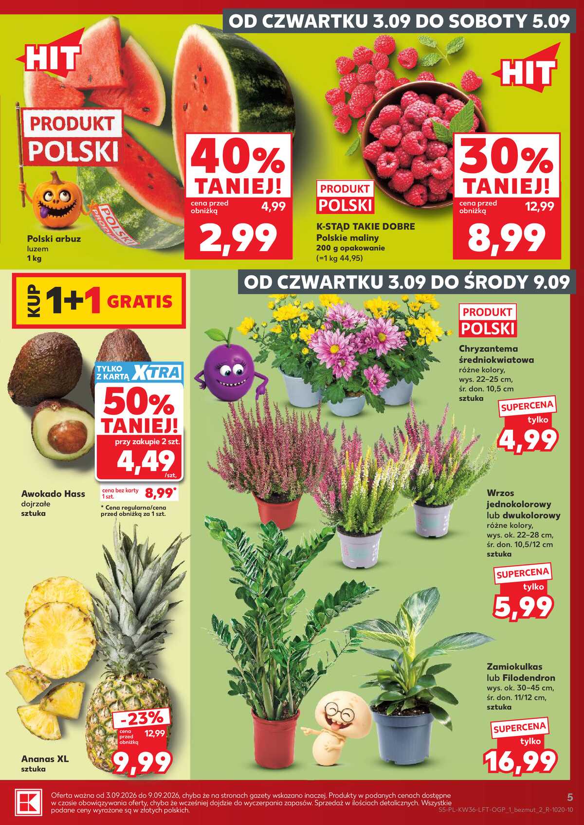 Leták Kaufland Polsko 3.9.-9.9.2026 - Týdenní zpravodaj strana 5