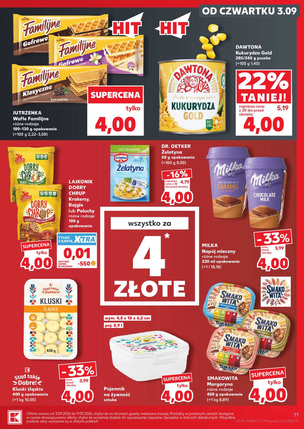 Leták Kaufland Polsko 3.9.-9.9.2026 - Týdenní zpravodaj strana 11