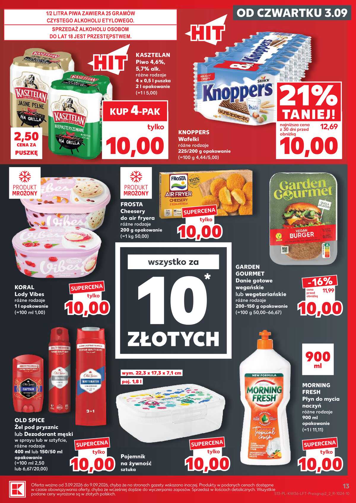 Leták Kaufland Polsko 3.9.-9.9.2026 - Týdenní zpravodaj strana 13