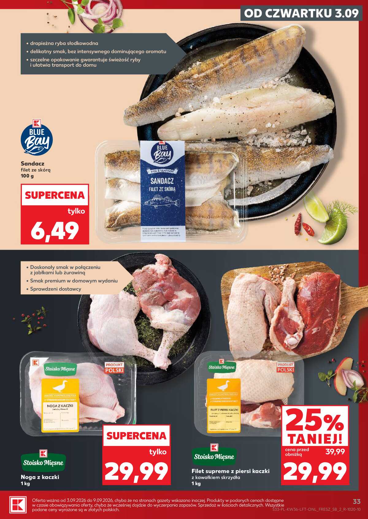 Leták Kaufland Polsko 3.9.-9.9.2026 - Týdenní zpravodaj strana 33