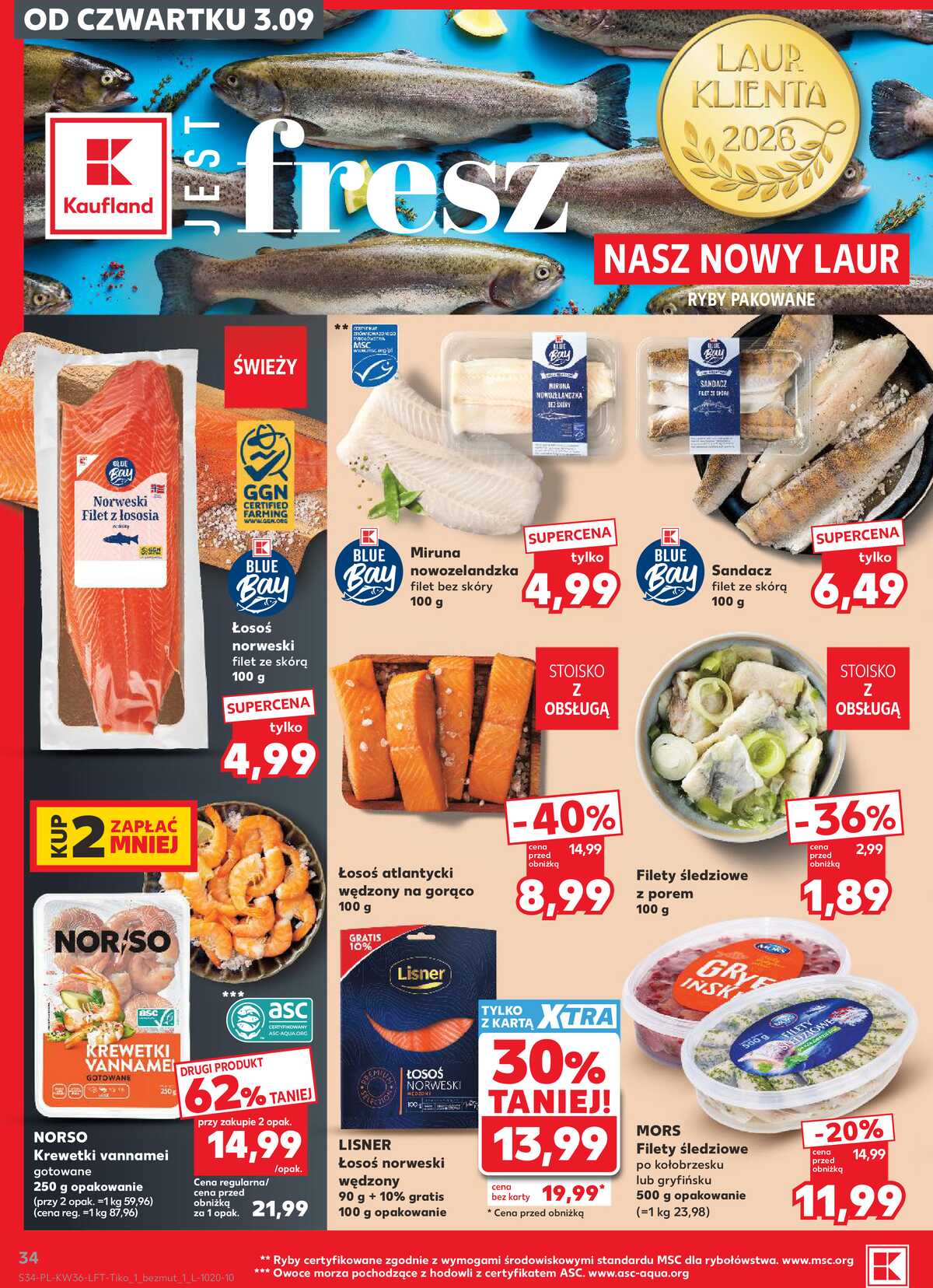 Leták Kaufland Polsko 3.9.-9.9.2026 - Týdenní zpravodaj strana 34