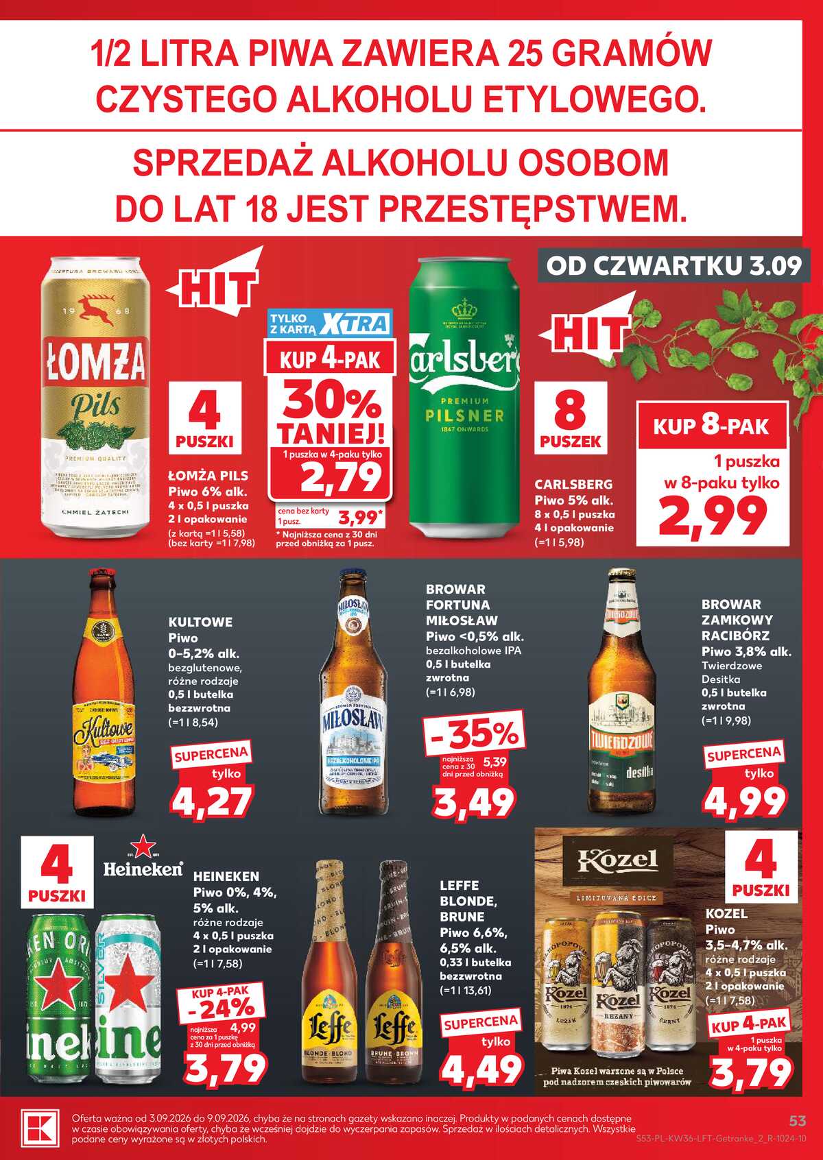 Leták Kaufland Polsko 3.9.-9.9.2026 - Týdenní zpravodaj strana 53