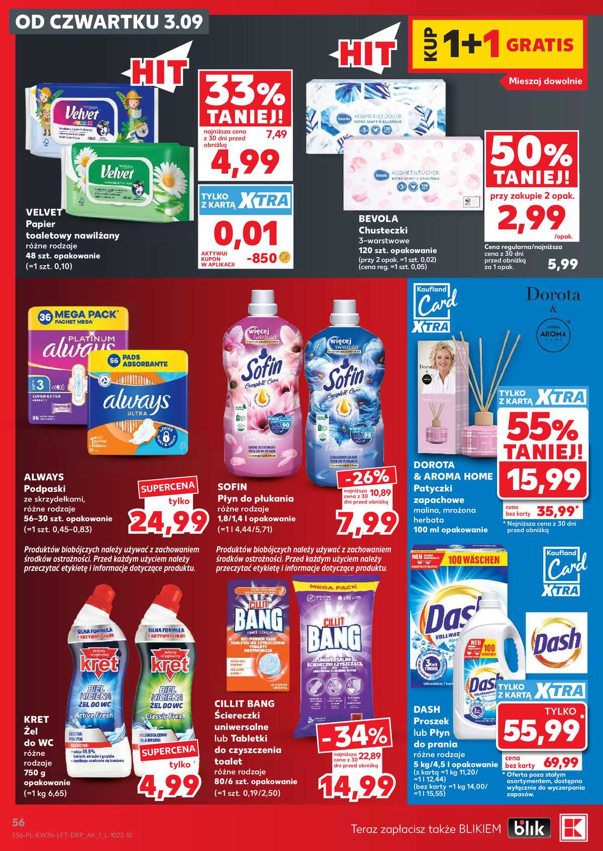 Leták Kaufland Polsko 3.9.-9.9.2026 - Týdenní zpravodaj strana 56