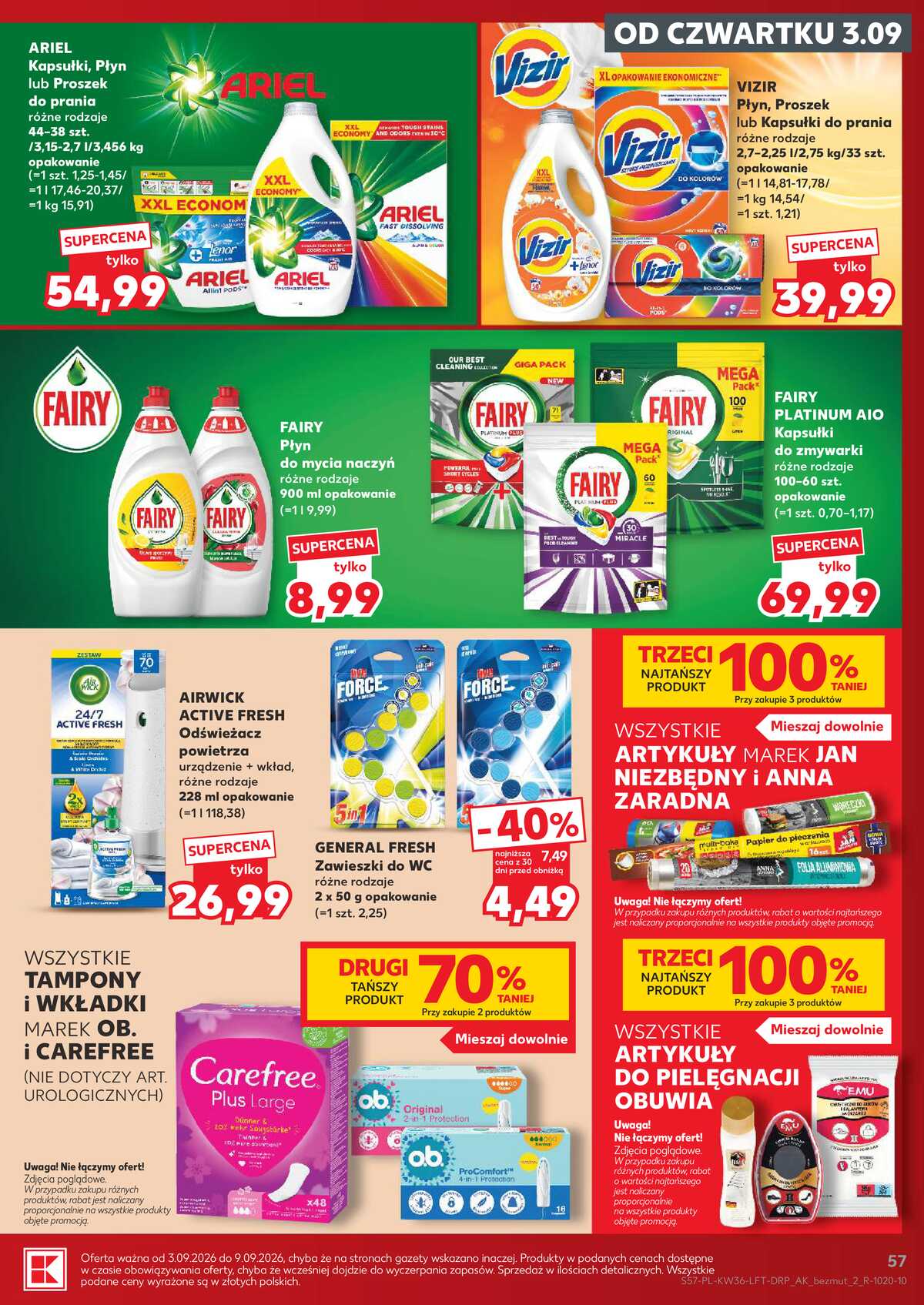 Leták Kaufland Polsko 3.9.-9.9.2026 - Týdenní zpravodaj strana 57