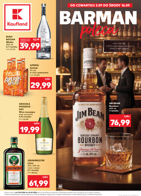 Leták Kaufland Polsko 3.9.-16.9.2026 - Bar v Kauflandu