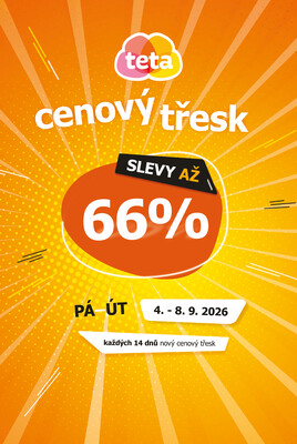 Teta drogerie Cenový třesk od 4.9. do 8.9.2026